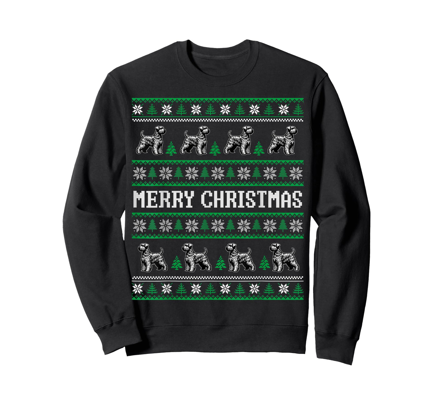 Ugly Sweater Wheaten Terrier Dog Christmas Dog Lover Xmas T-Shirt for Men Women Kids