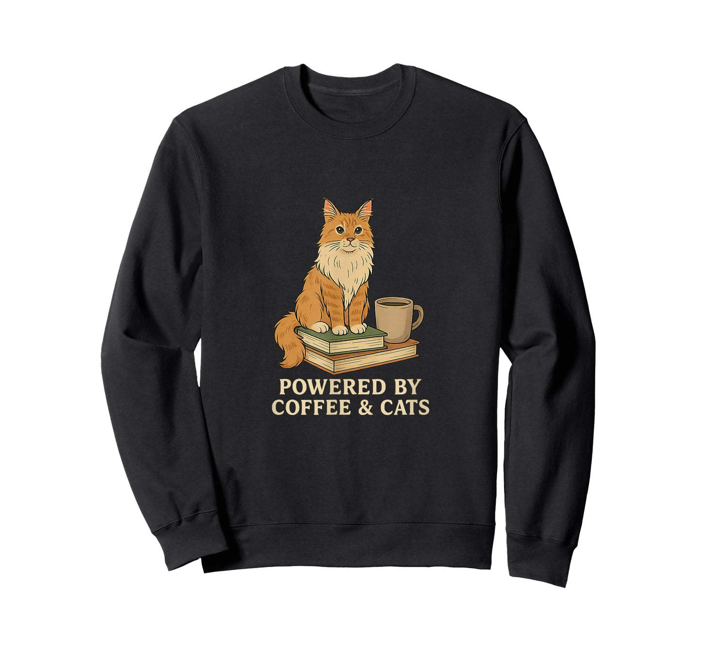 Just One More Chapter Cat -Cute Maine Coon Book Lover Coffee T-Shirt