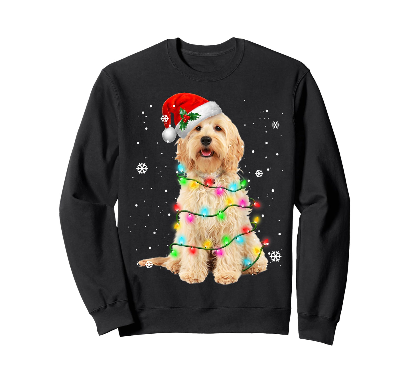 Goldendoodle Dog Tree Christmas Sweater Xmas Pet Dogs Gifts T-Shirt