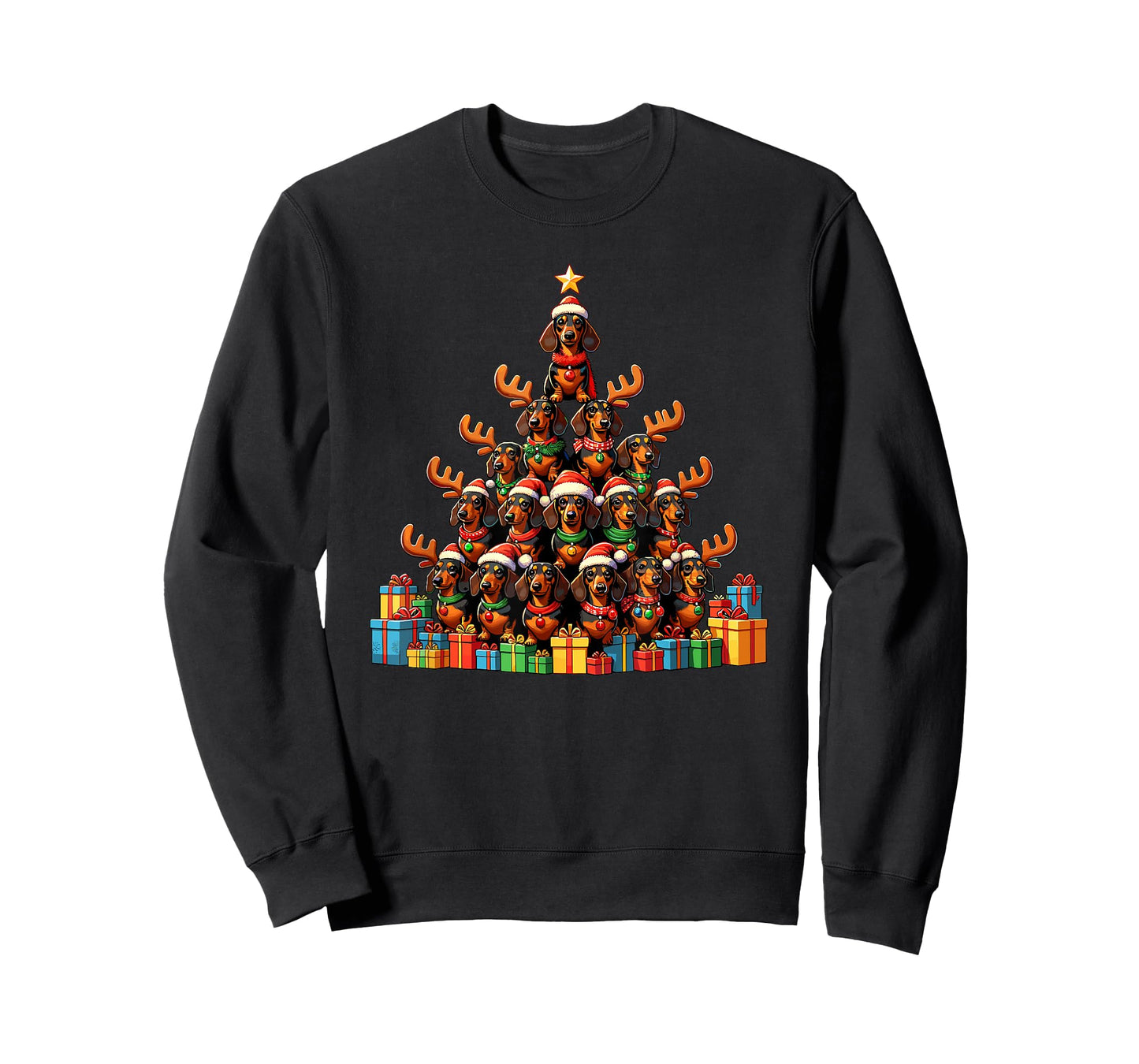 Christmas Tree Dachshund Dog Dachshunds Doxie T-Shirt