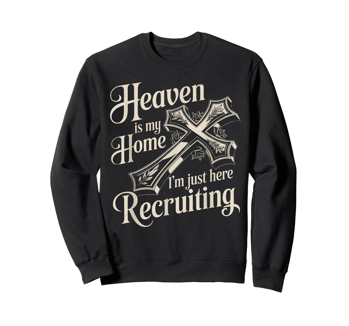 Heaven is My Home Funny Christian Faith Design T-Shirt