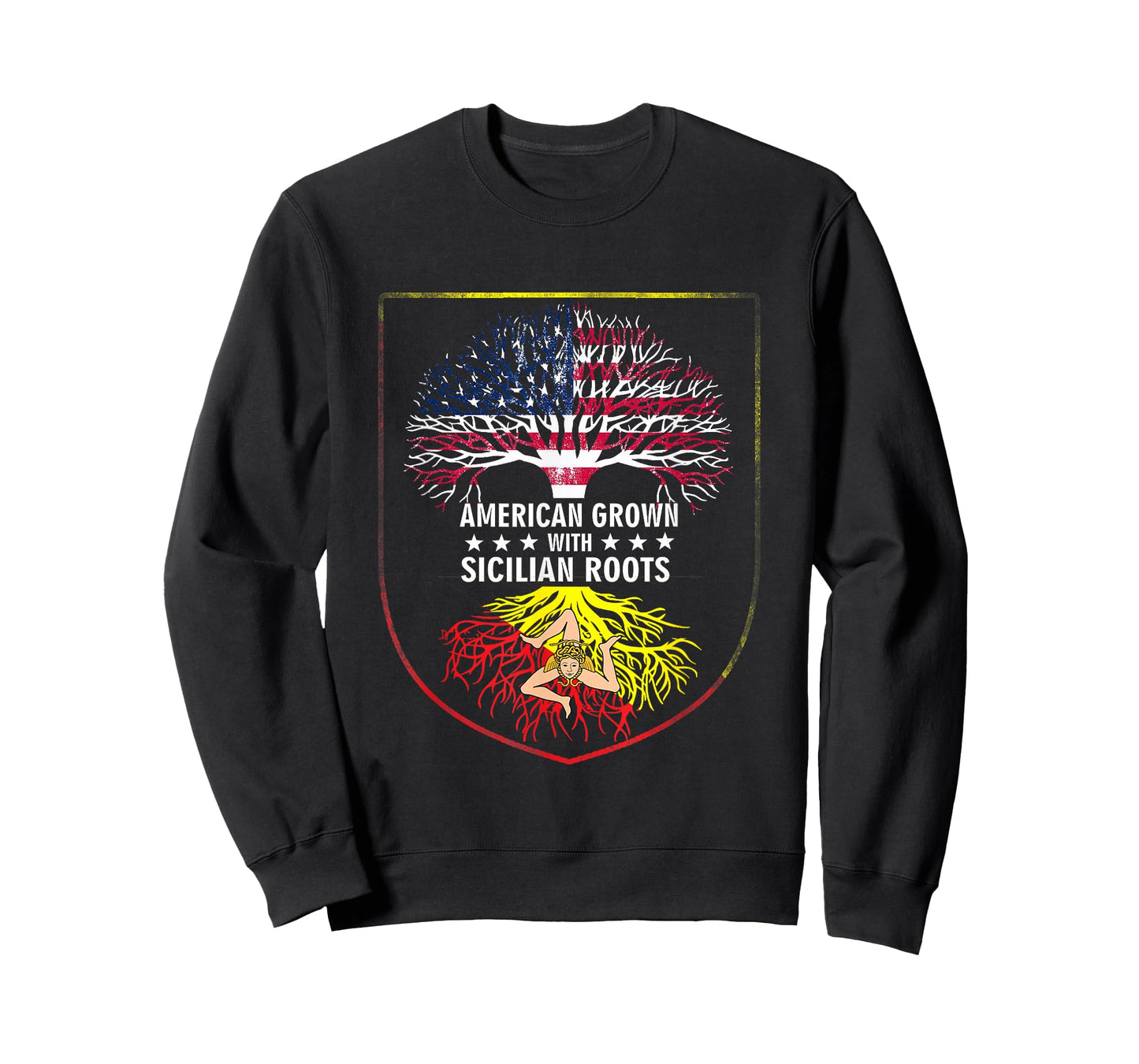 American Grown with Sicilian Roots - Sicily T-Shirt