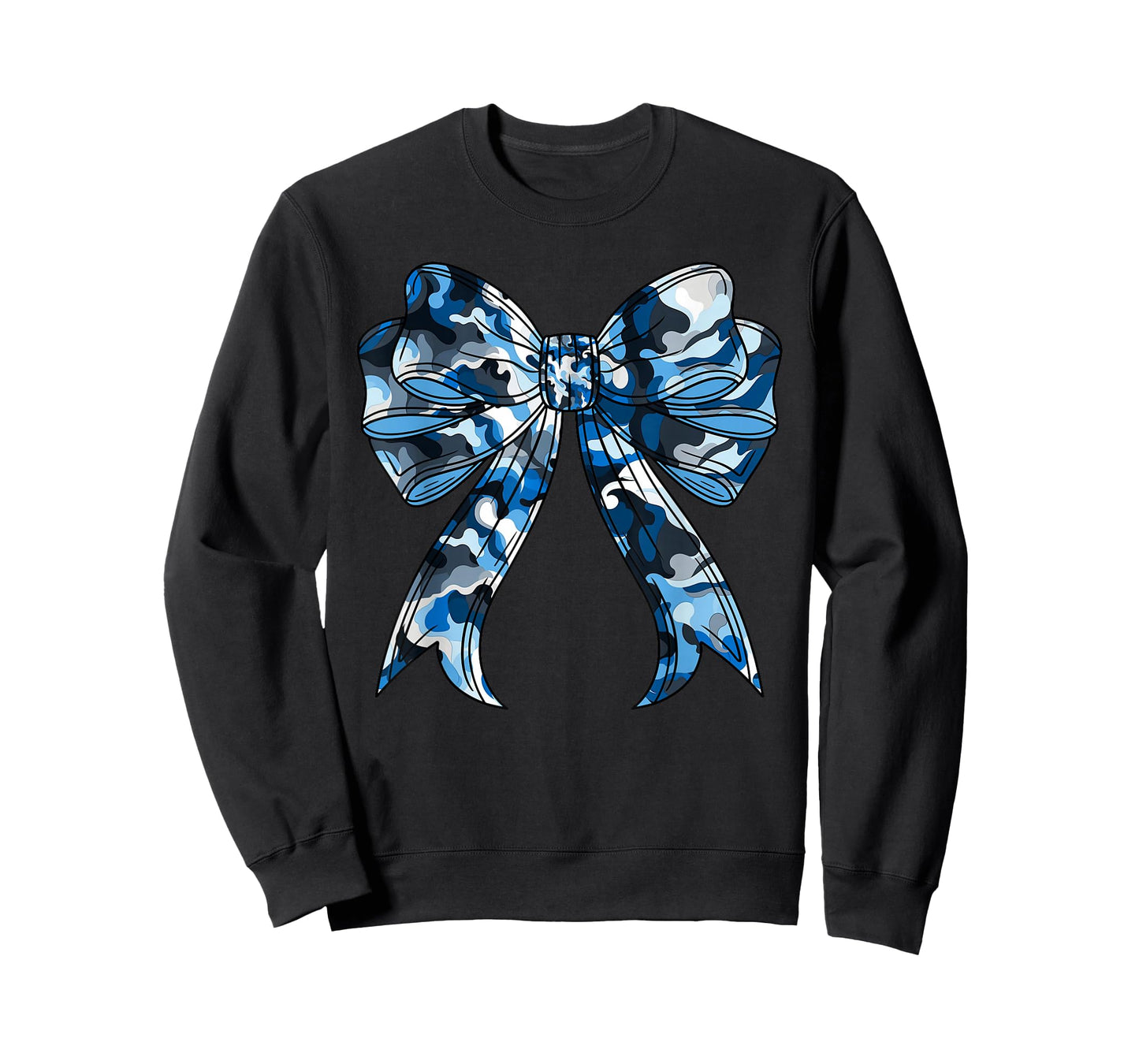 Blue Camouflage Camo Coquette Bow Hunting For Women Kids T-Shirt
