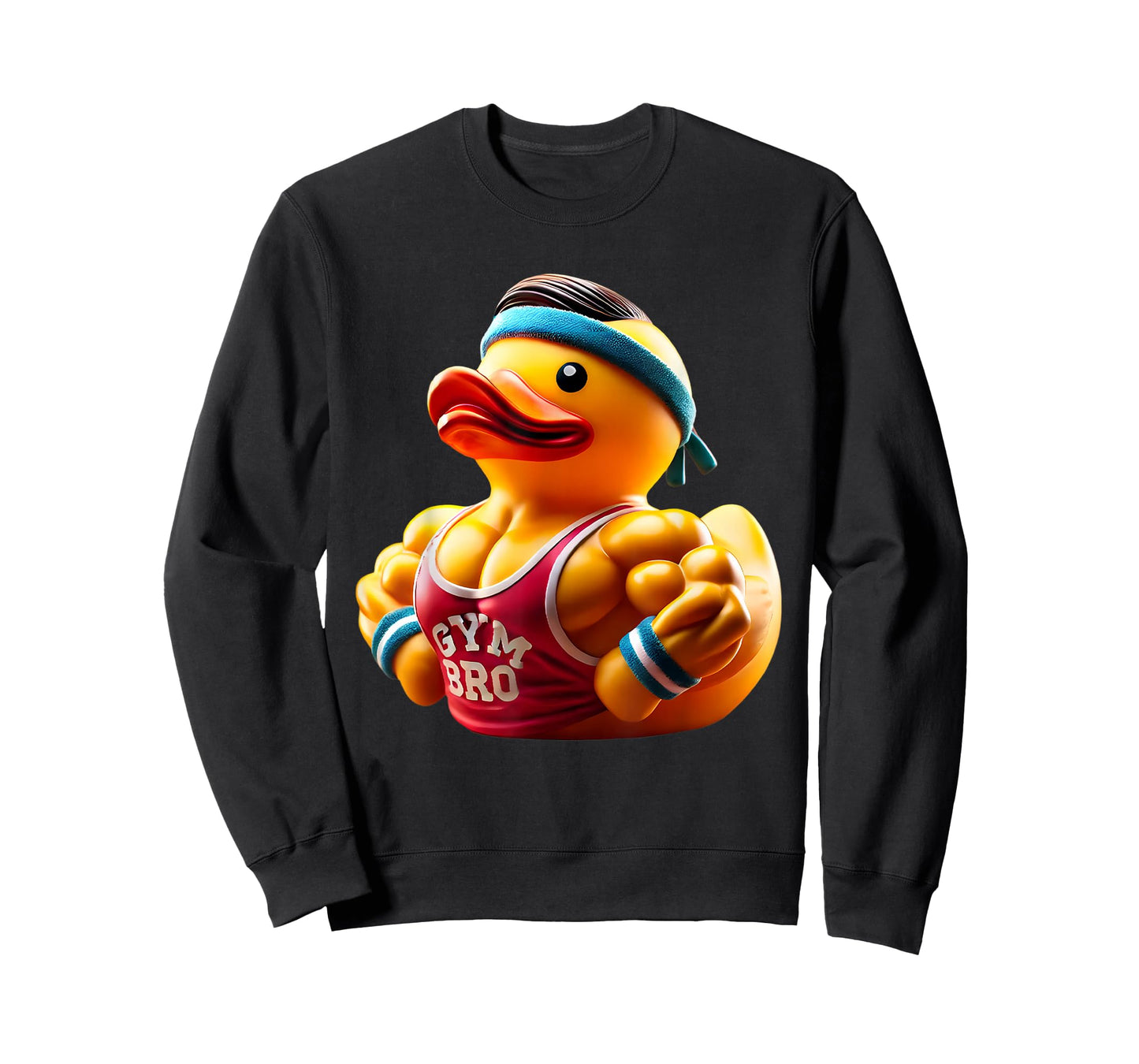 Gym Bro Rubber Duck Muscle Bodybuilder Fitness Gym T-Shirt