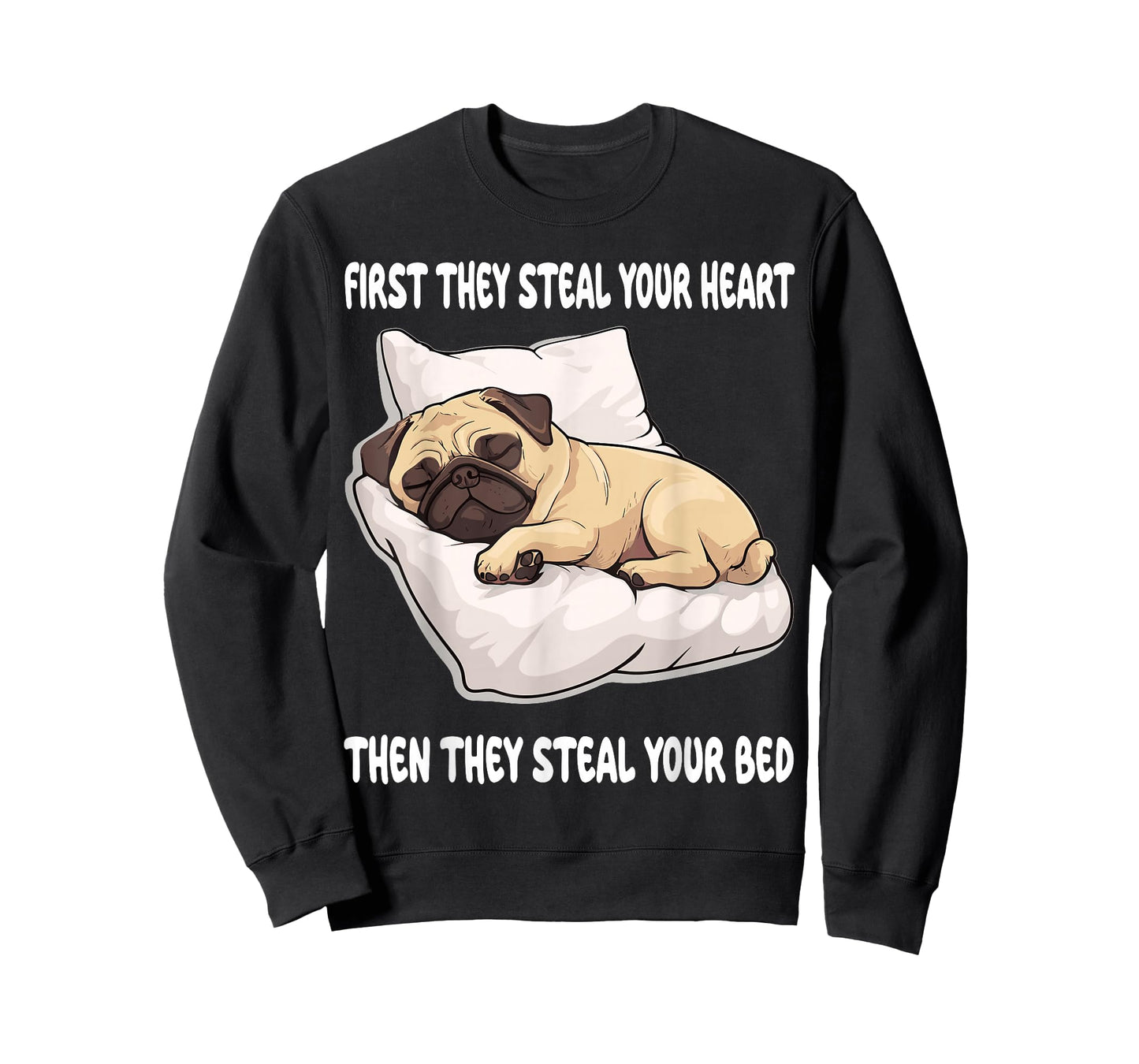 Pug Sleeping Pajamas Nightgown T-Shirt