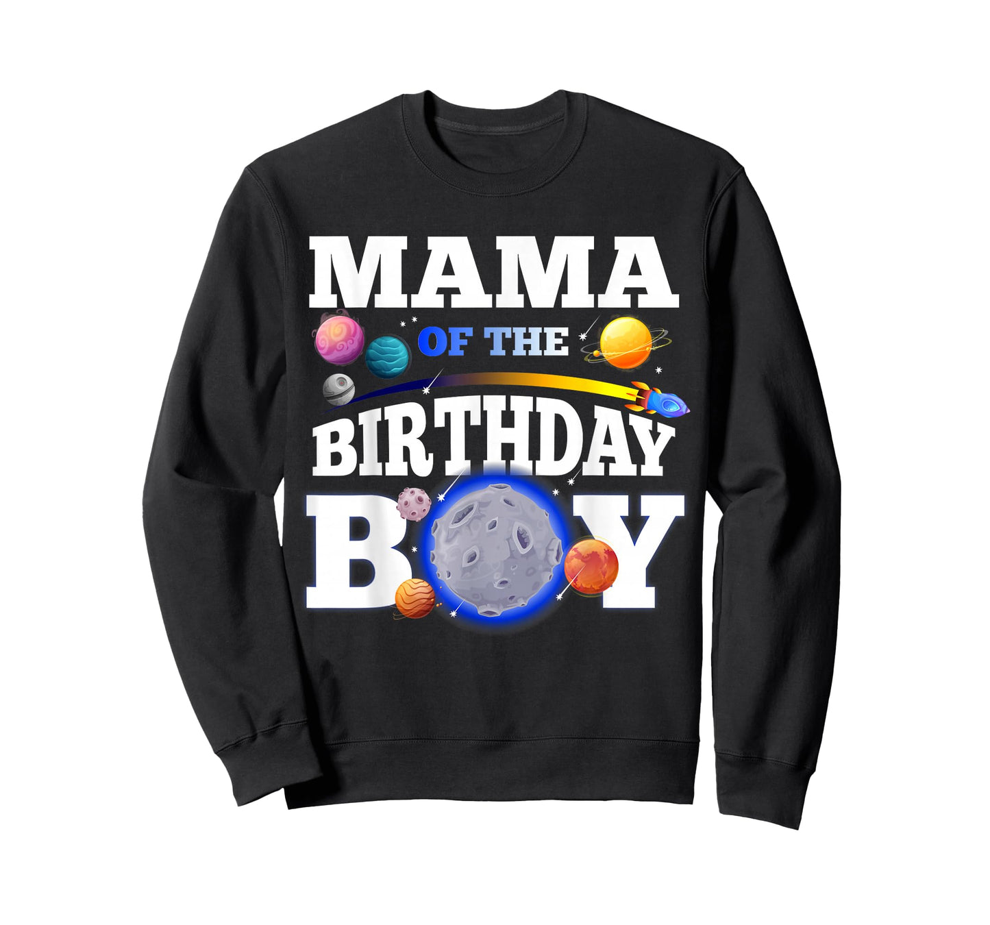 Galaxy Birthday Boy Celebration Look for Mama T-Shirt