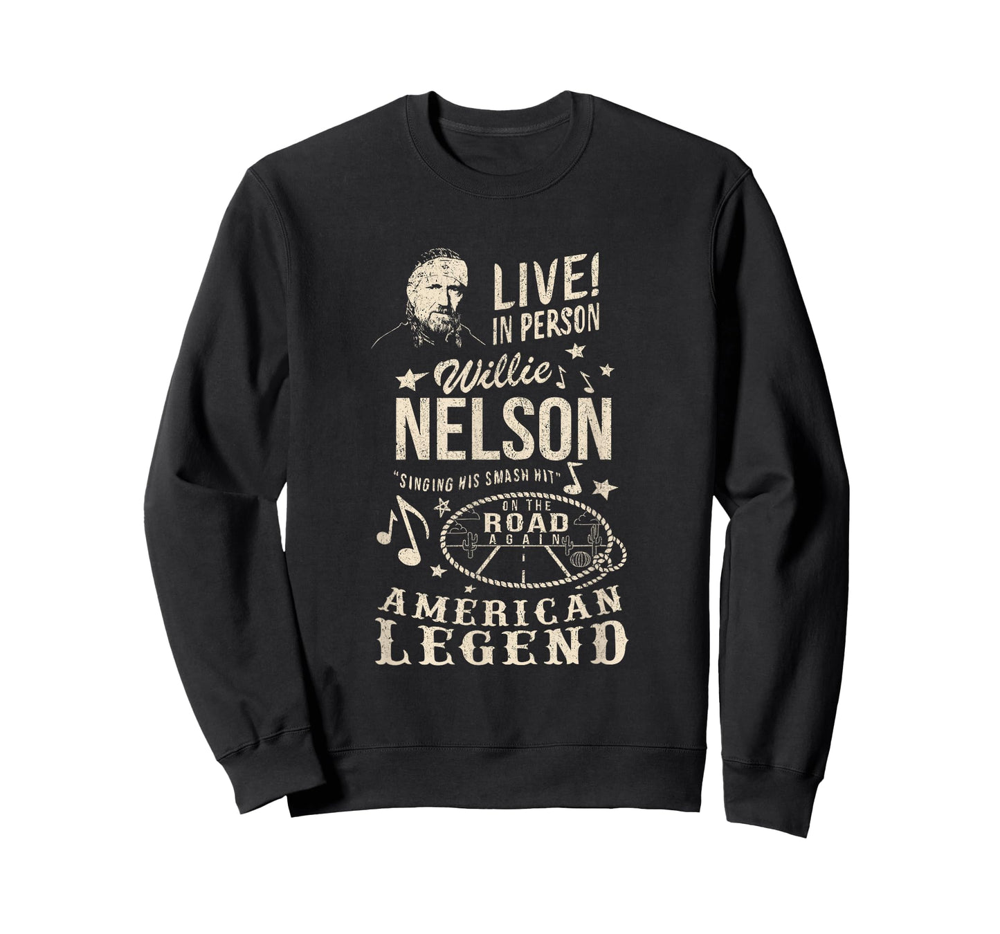 Official Willie Nelson Live In Person T-Shirt