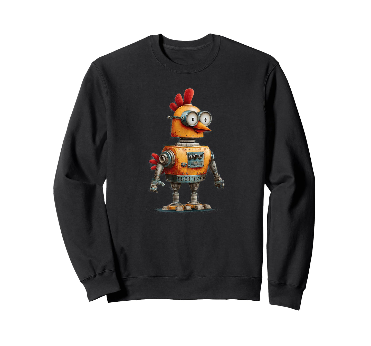 Happy Robot Chicken with AI for Smart Robots Lovers T-Shirt