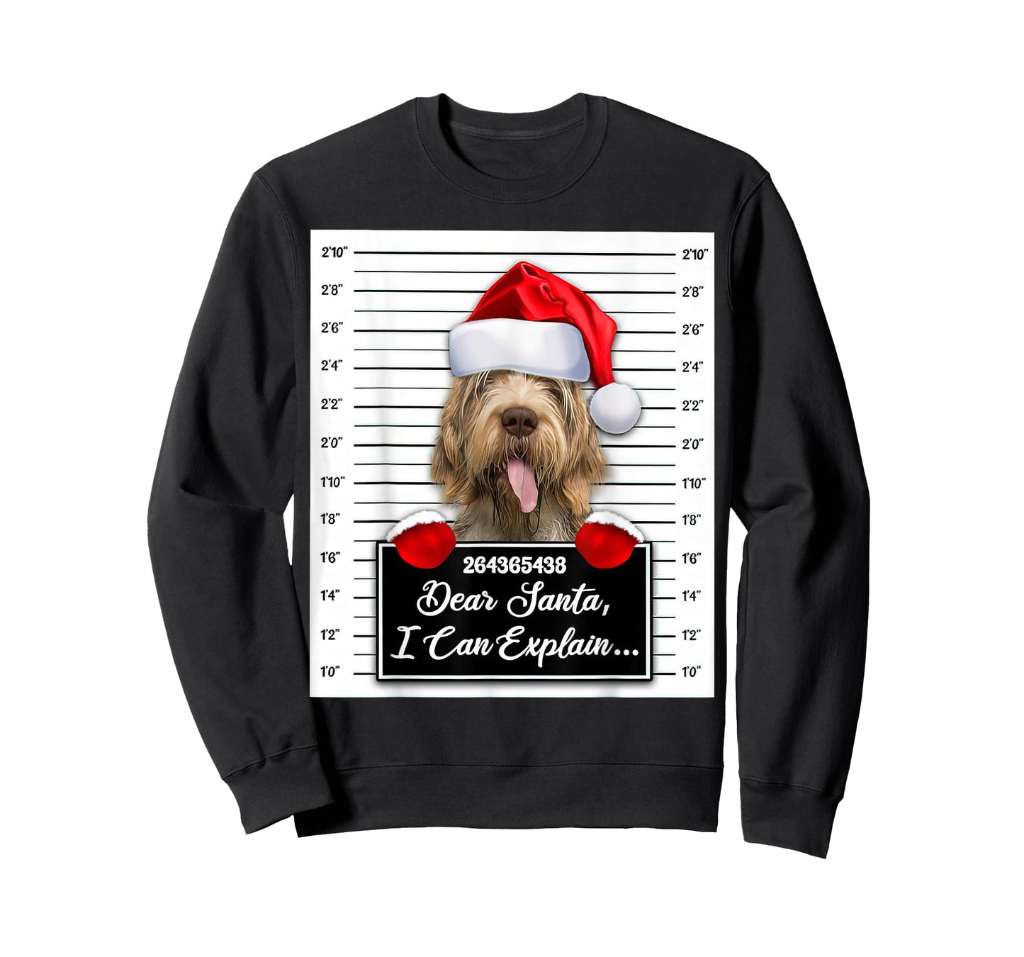 Dear Santa I Can Explain Funny Christmas Spinone Italiano T-Shirt