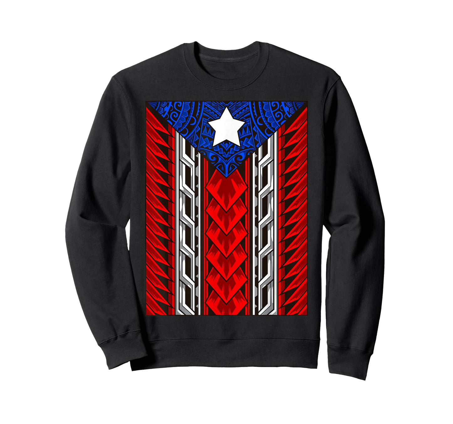 Puerto Rican Tribal Flag - Modern Boricua - Puerto Rico T-Shirt