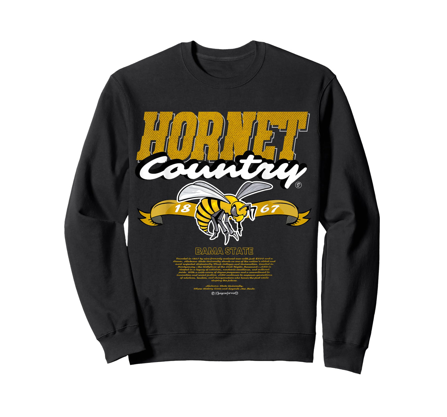 Alabama State University - ASU Hornet Country - HBCU Mascot T-Shirt