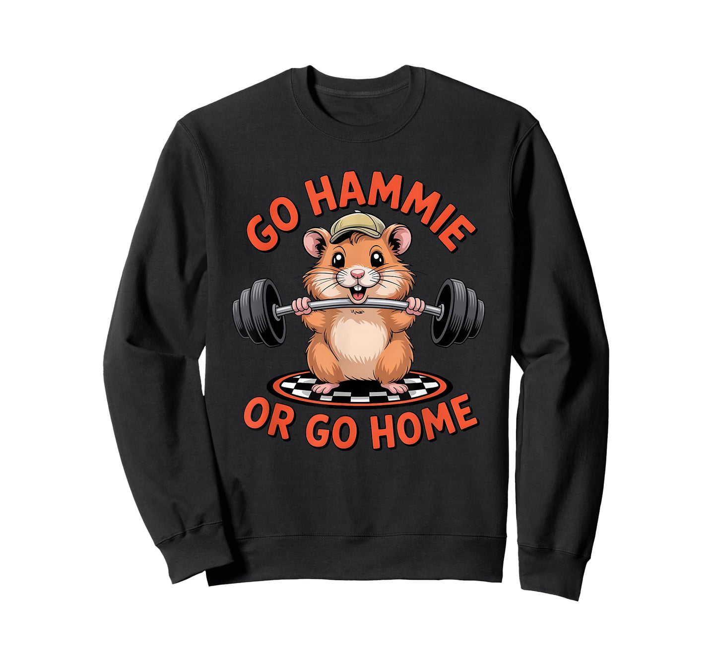 Funny Hamster Deadlift Gym Go Hammie or Go Home Fitness T-Shirt