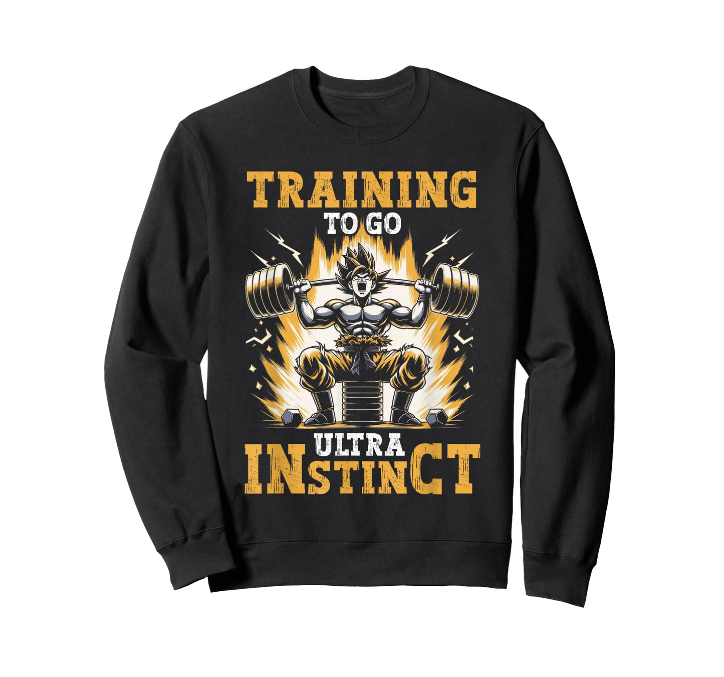 Training To Go Ultra Instinct Gym Weightlifting Bodybuilder T-Shirt