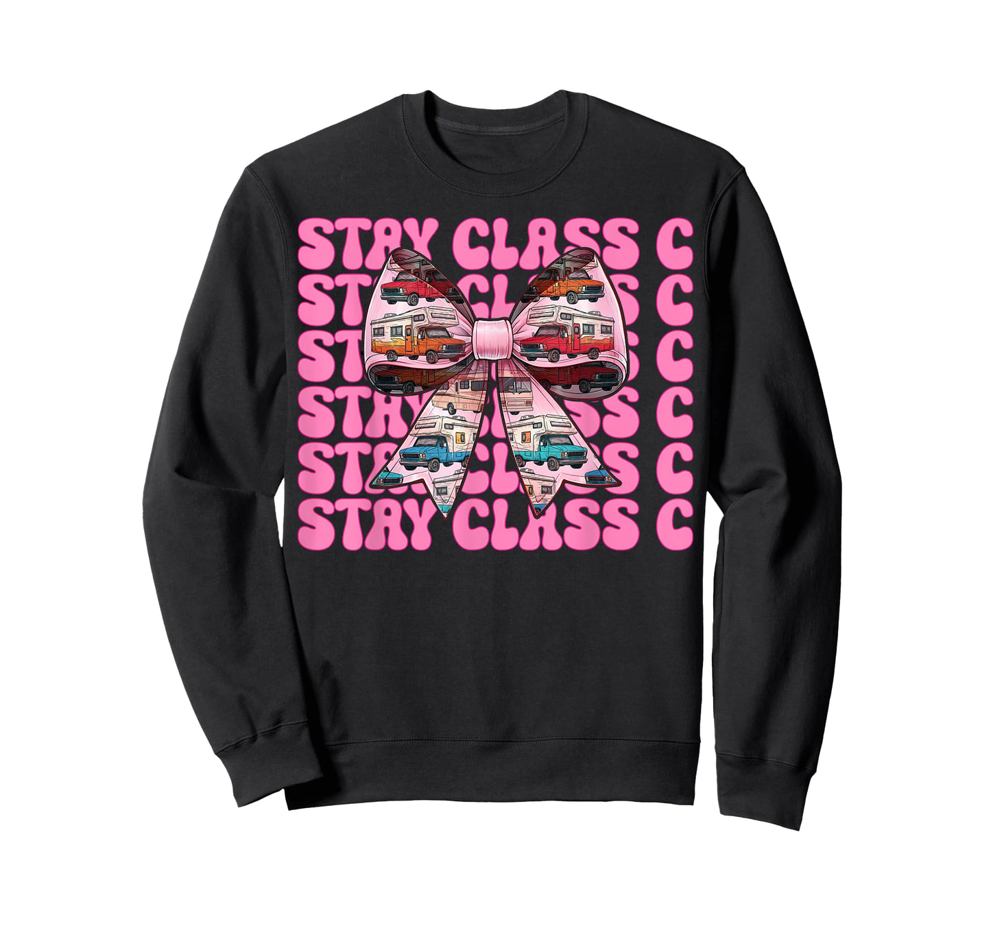 RV Camping Camper Motorhome Girl Mom Coquette Stay Class C T-Shirt