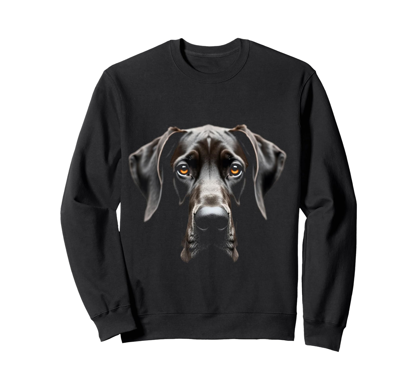 Black Great Dane Dog Great Dane Face T-Shirt