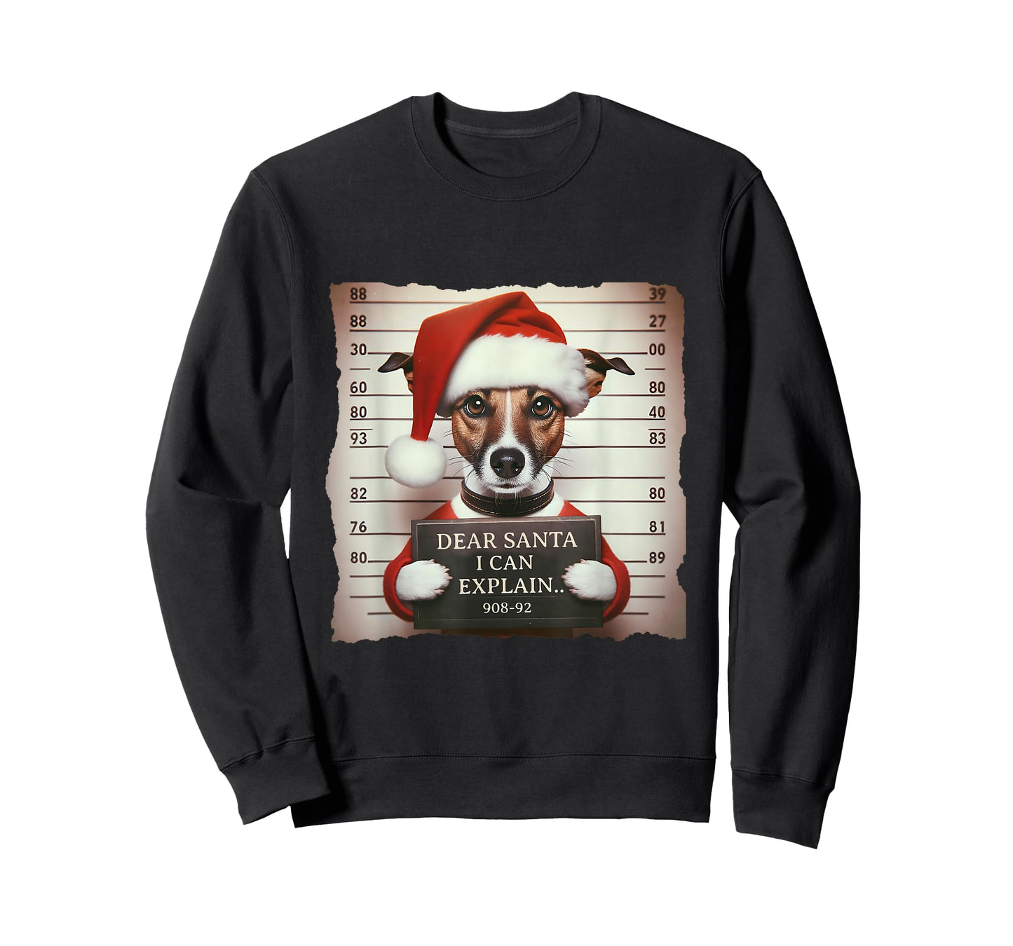 Jack Russell Terrier Dogs Christmas Dear Santa I Can Explain T-Shirt