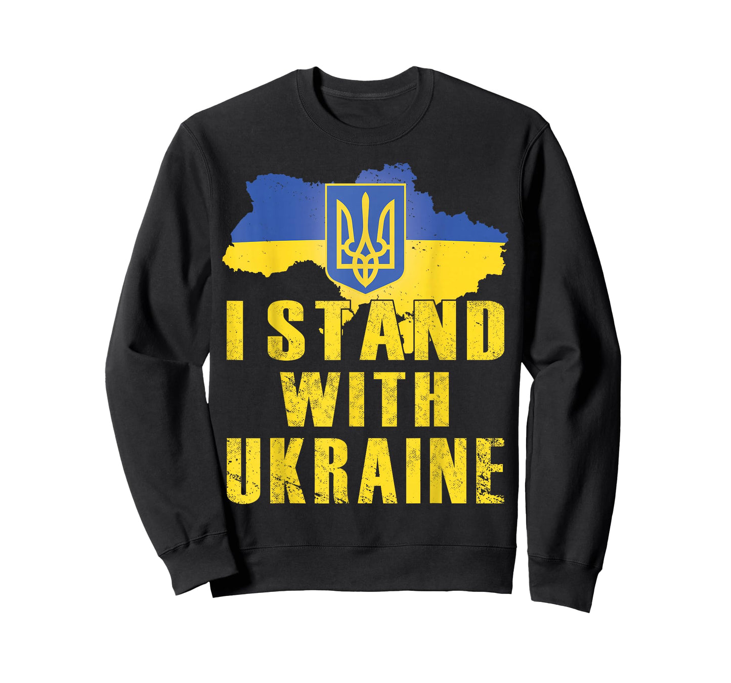 I Stand With Ukraine Shirt Ukrainian Flag Zelensky Tryzub T-Shirt