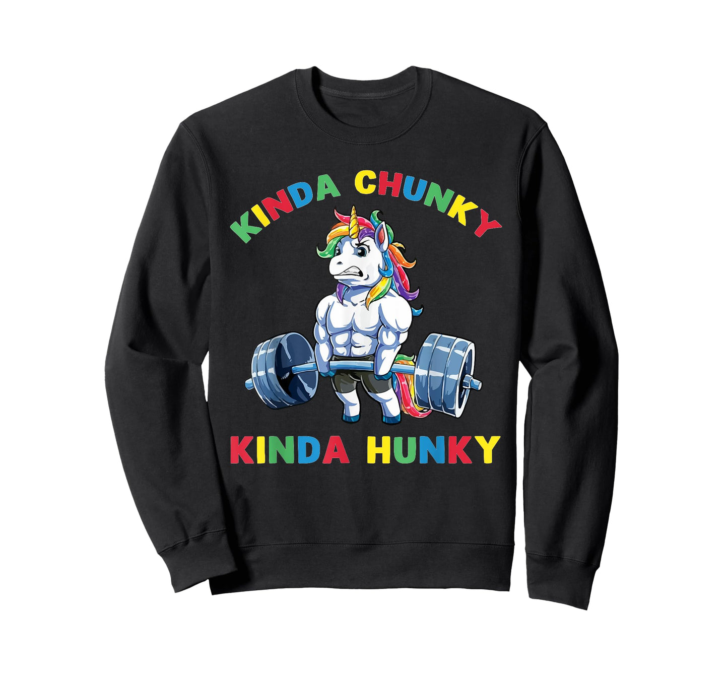 Kinda Chunky Kinda Hunky Weightlifting Bodybuilding Gym T-Shirt