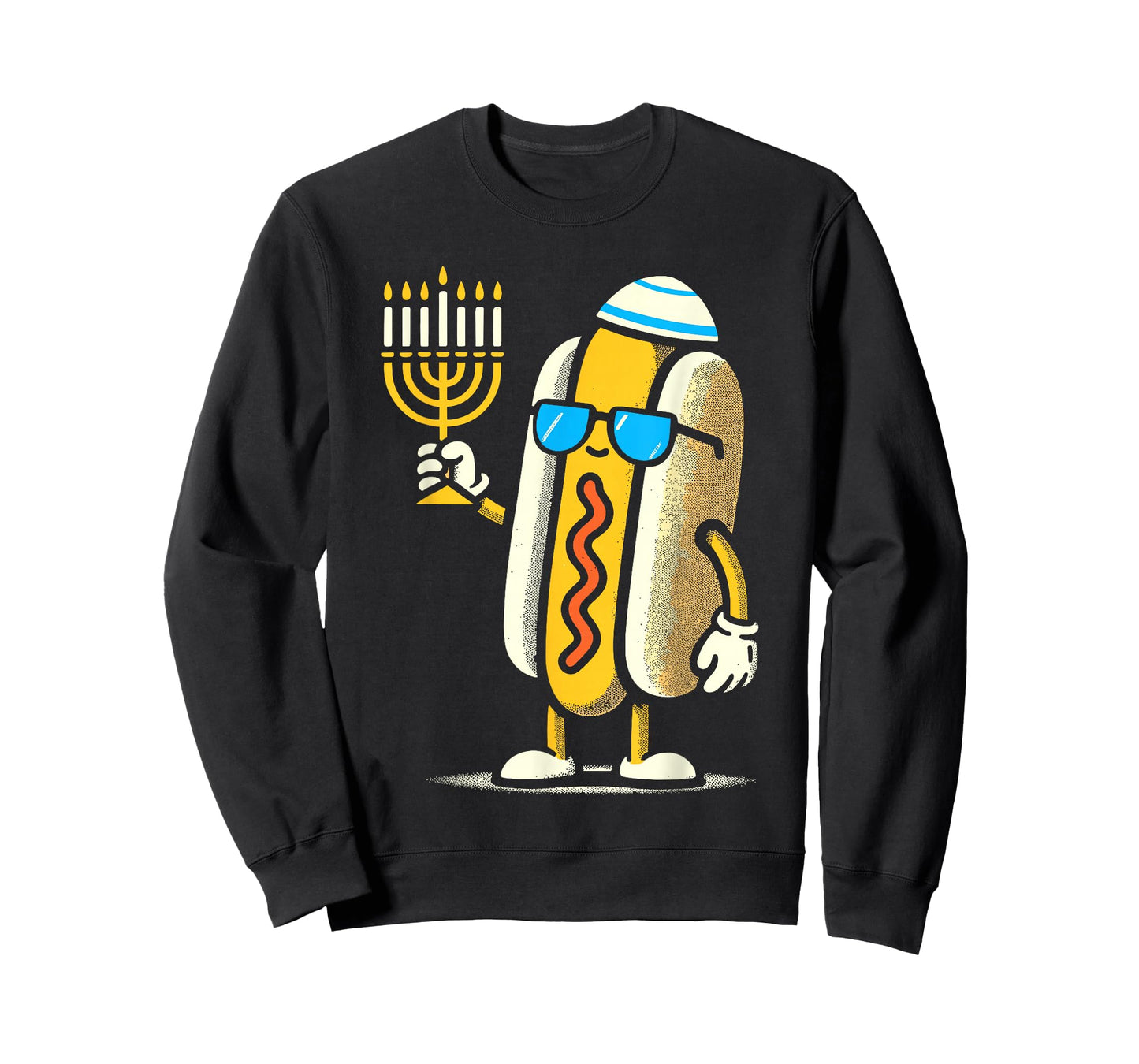 Jewish Hotdog Funny Hanukkah Pajamas Chanukah PJs T-Shirt
