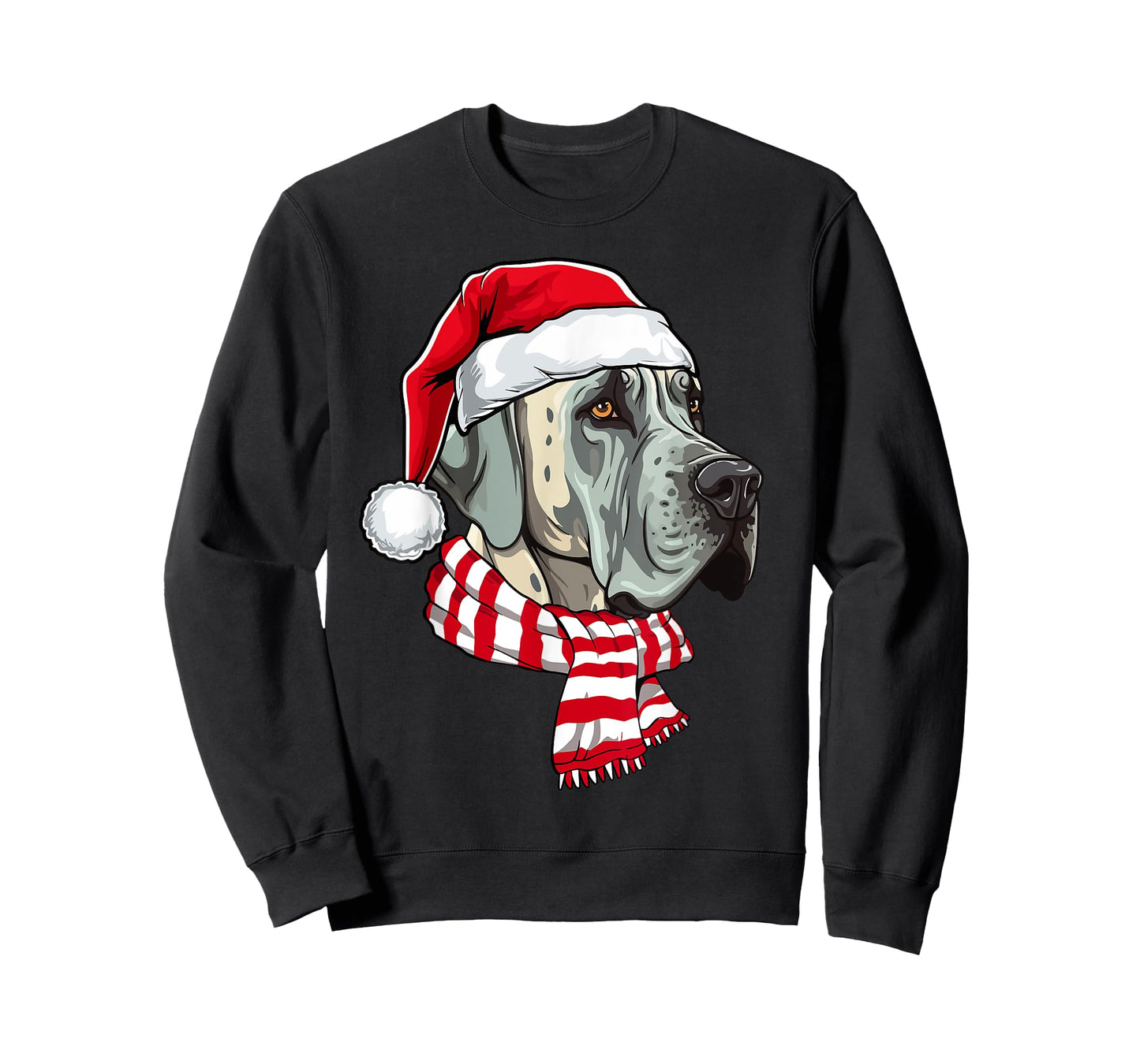 Santa Great Dane Christmas Dog Lover Men Women Kids T-Shirt