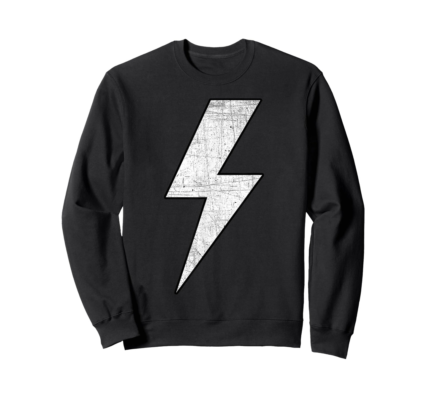 BLACK & WHITE Bolt Lightning Thunderbolt Team T-Shirt