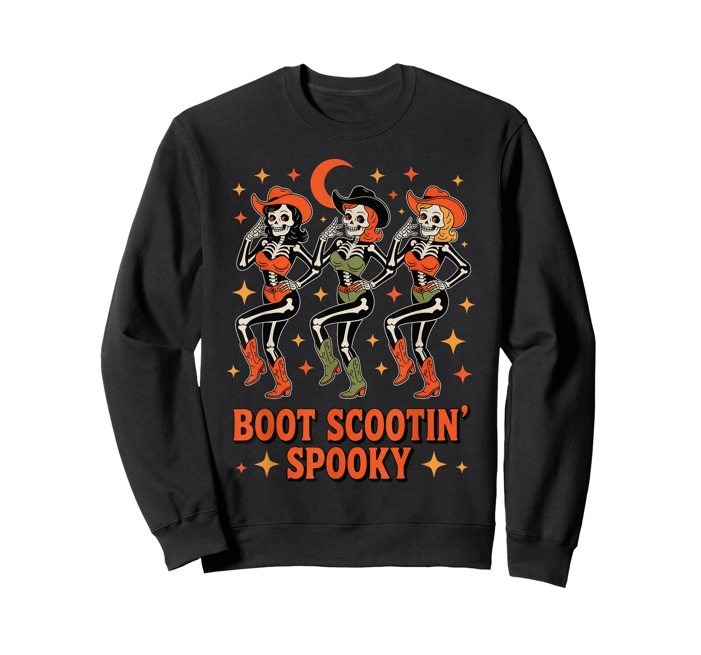 Boot Scootin Cowgirl Spooky Western Line Dance T-Shirt