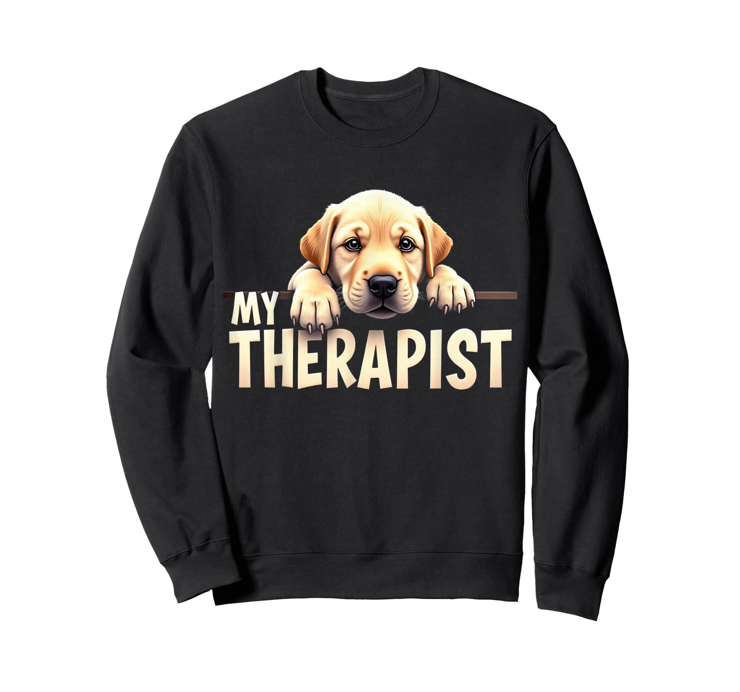 Funny Lab Puppy My Therapist Labrador Dog T-Shirt