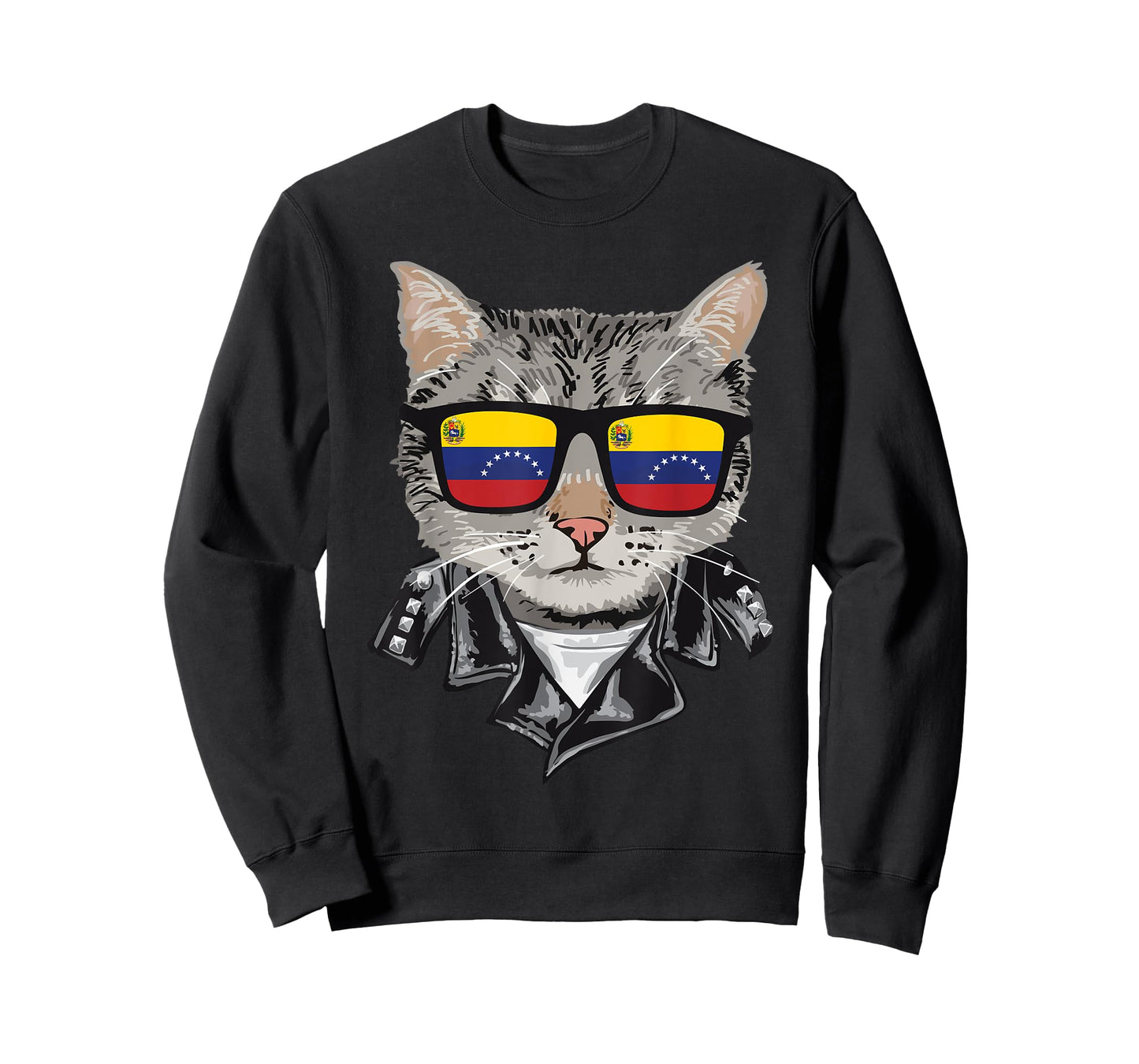 Cat Venezuela Flag Sunglasses - Cool Venezuelan Cat T-Shirt for Men Women