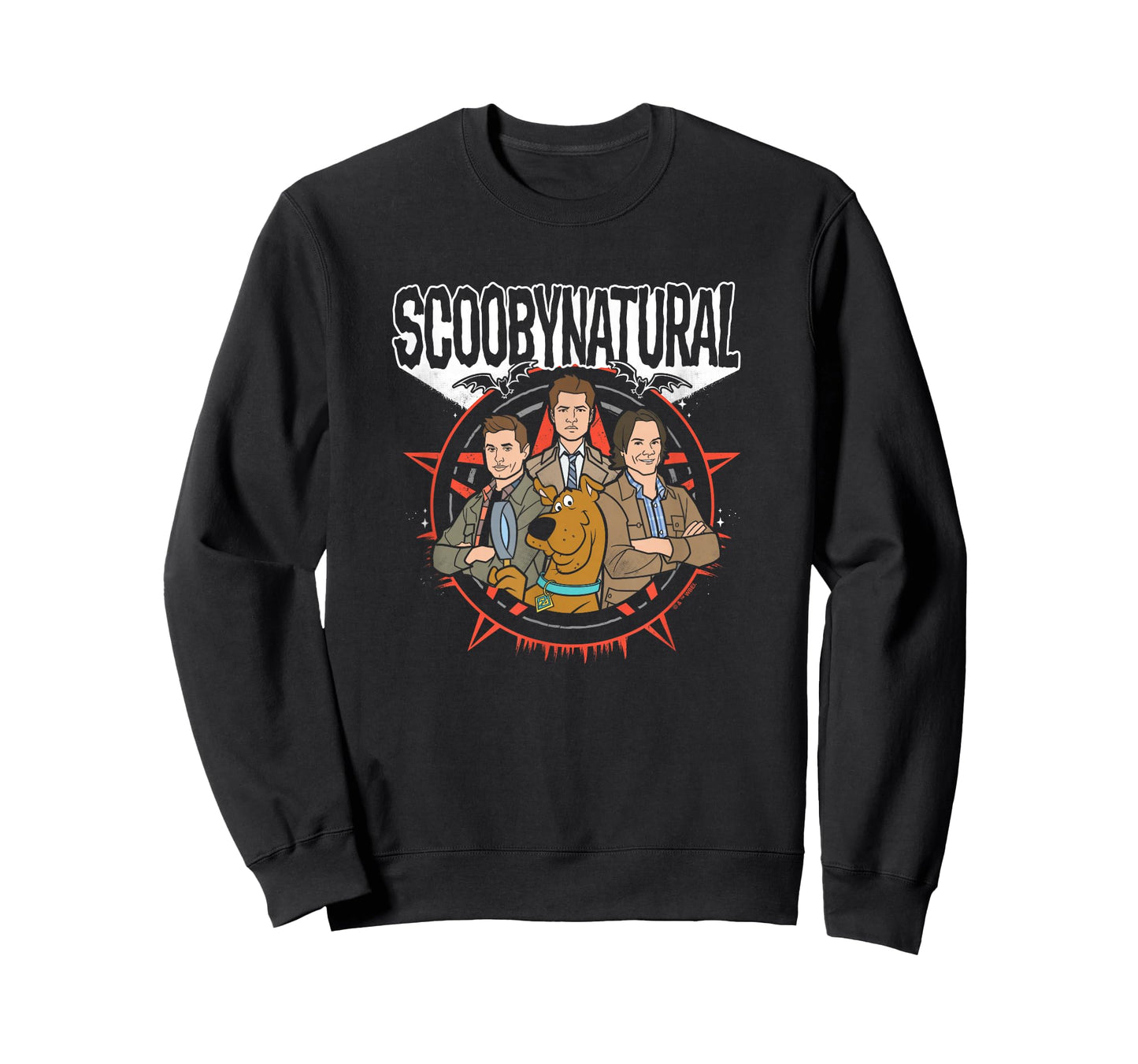 Supernatural T-Shirt - Unisex Adults, Black, S, Short Sleeve, Classic Fit, Cotton, Polyester, Scoobynatural