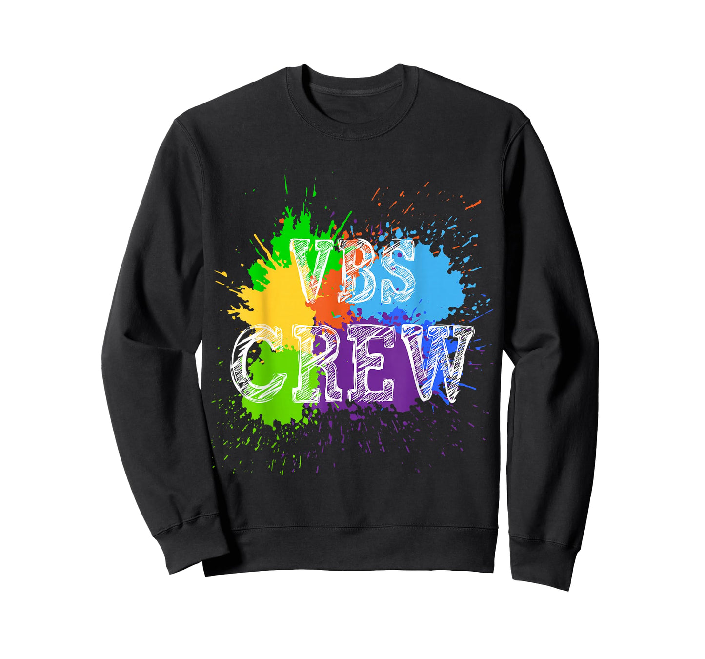 VBS Crew Design Paint Splatter Vacation Bible School Apparel T-Shirt