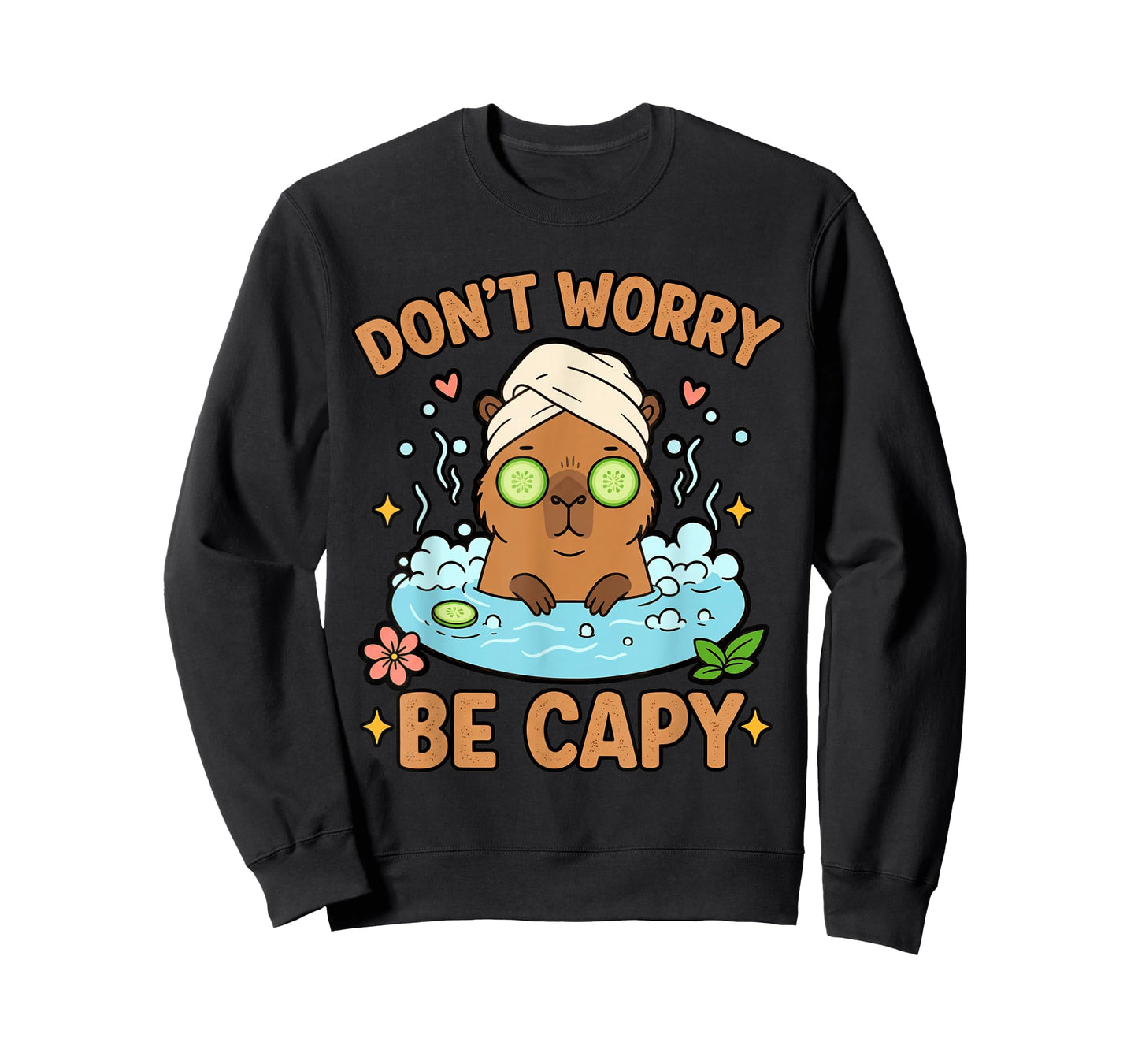 Don't Worry Be Capy Capybara Lover Youth Women Boys Kids T-Shirt