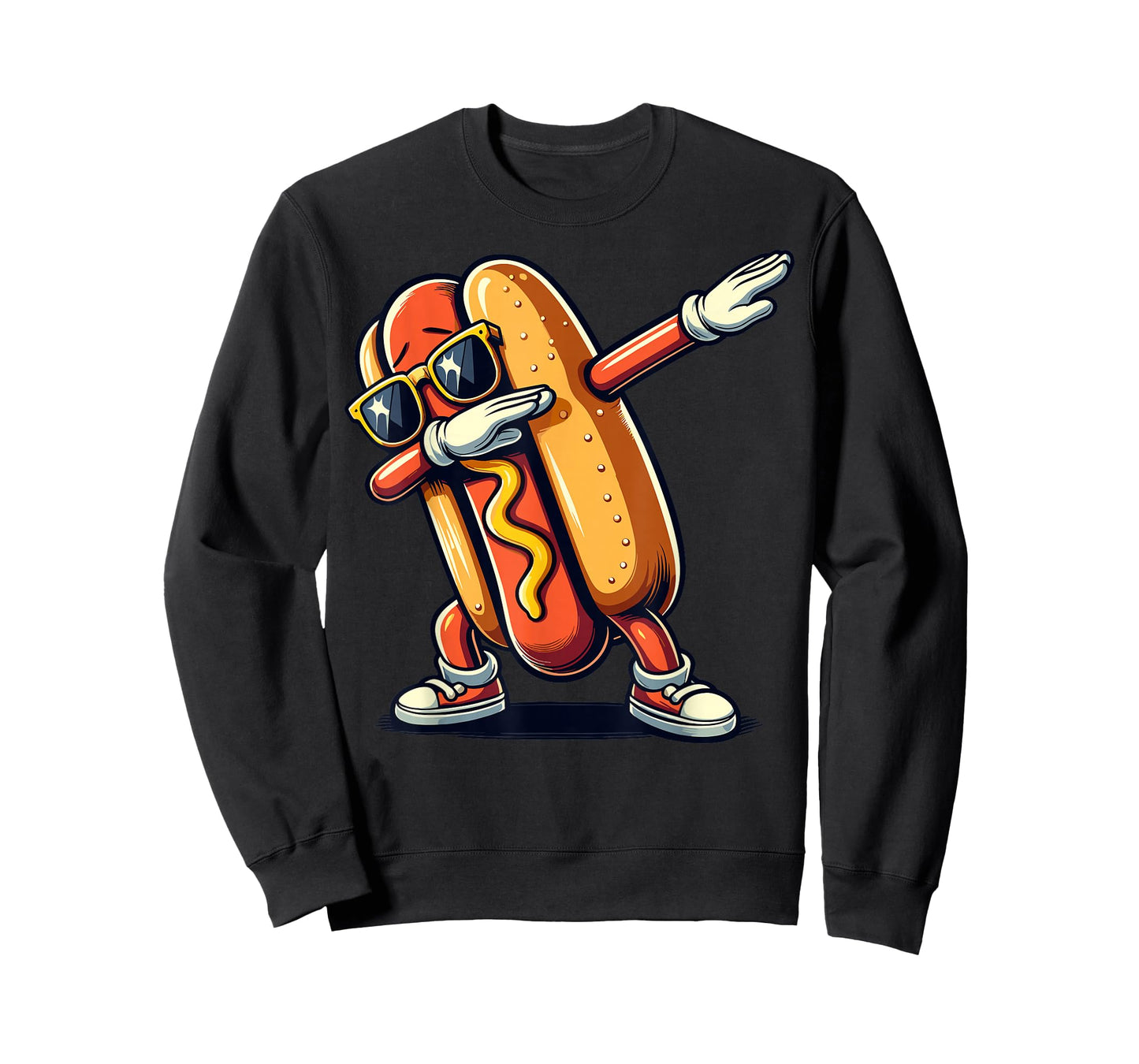 Cool Hot dog Dabbing Funny Fast Food Hotdog Lovers Toddler T-Shirt