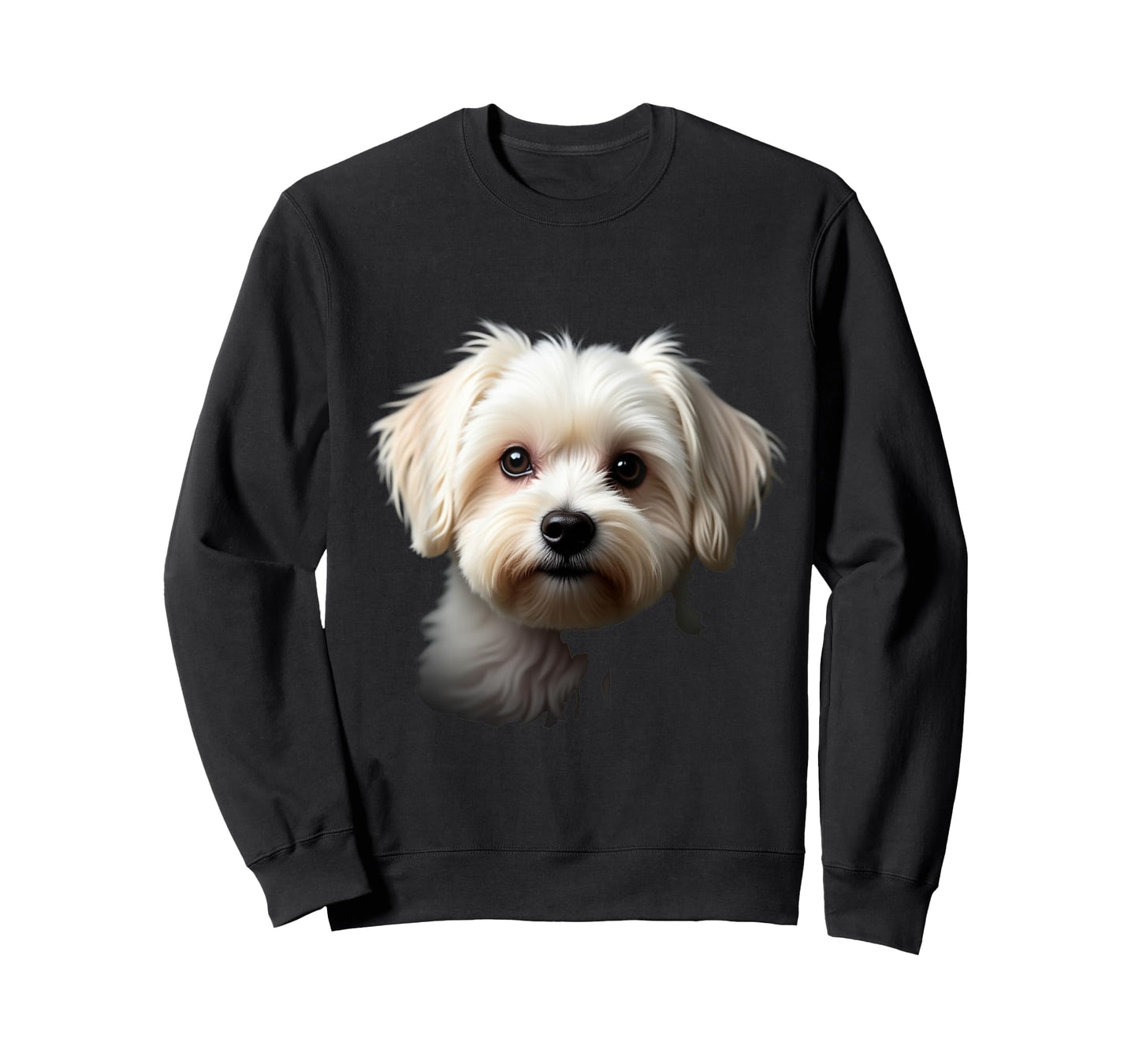 Black Maltese Dog Maltese Face T-Shirt