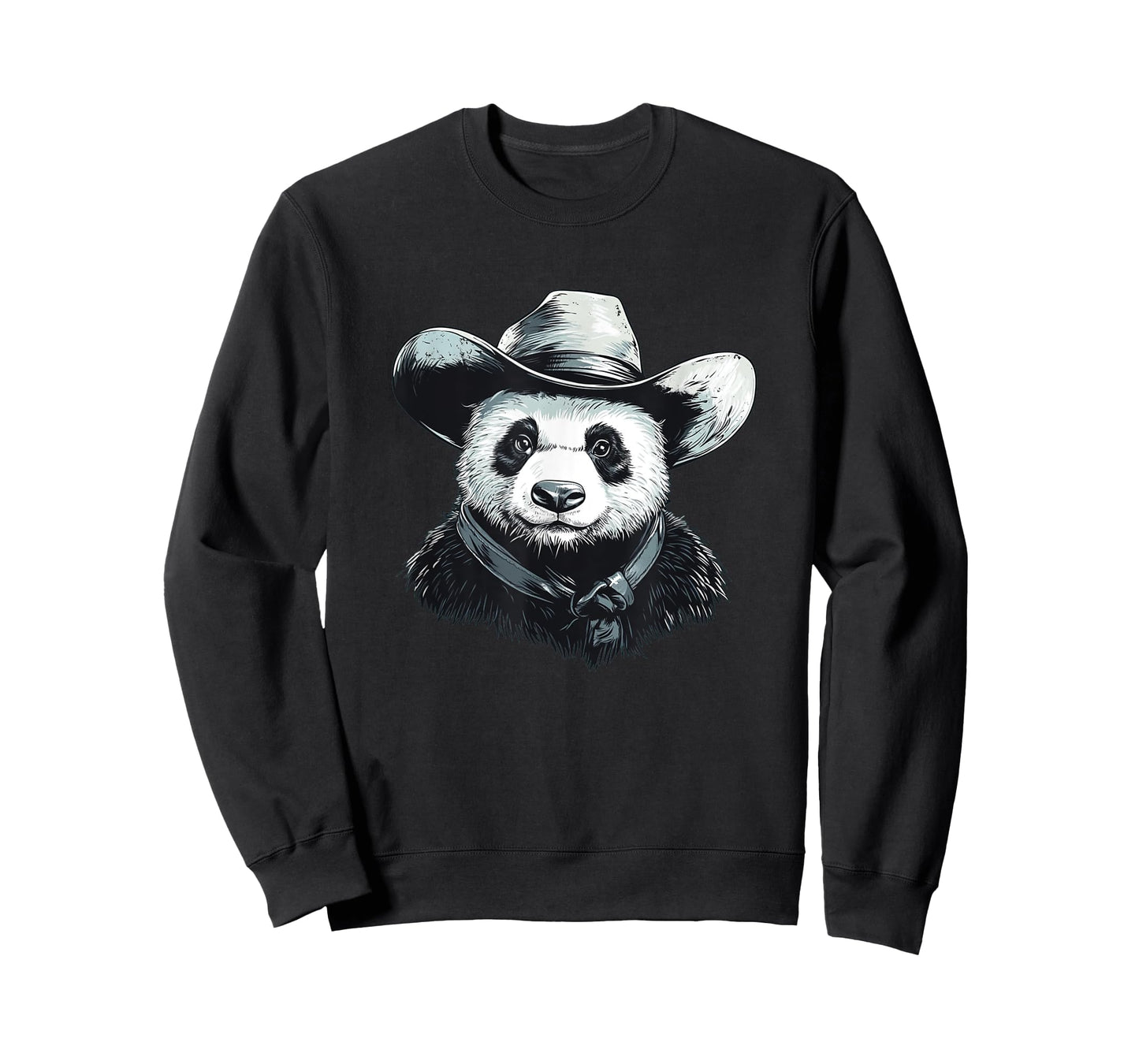 Nice Panda with Bandana and Cowboy Hat Costume T-Shirt