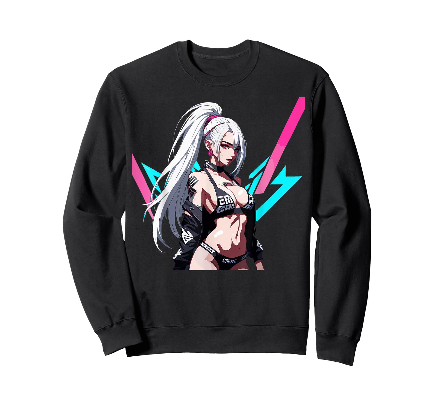 Sexy Waifu Otaku Anime Cyberpunk Girl Japanese T-Shirt