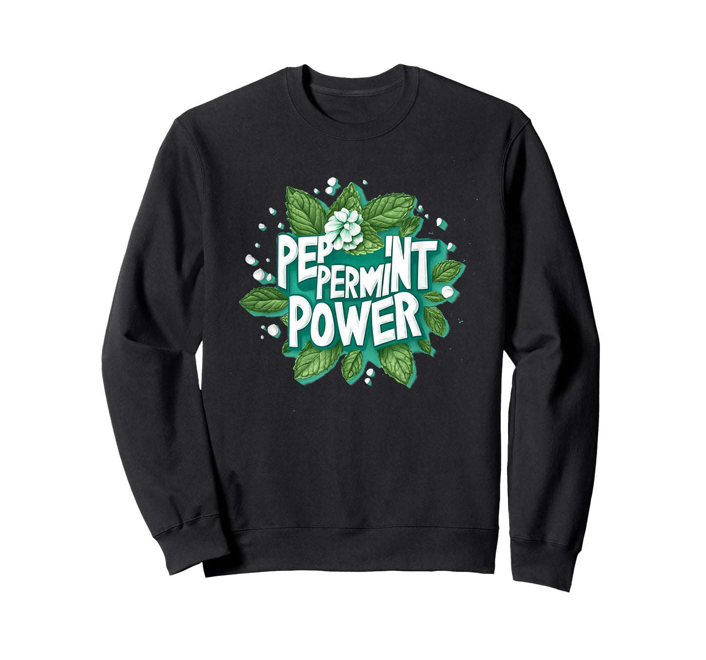 Funny Peppermint Power Emblem Costume T-Shirt