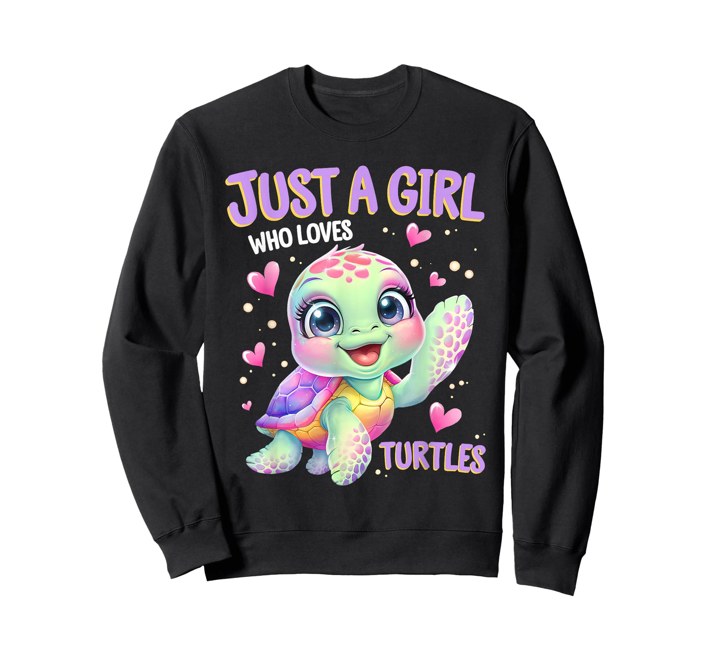 Sea Reptile Turtle Lovers Just A Girl Who Loves Turtles Kids T-Shirt