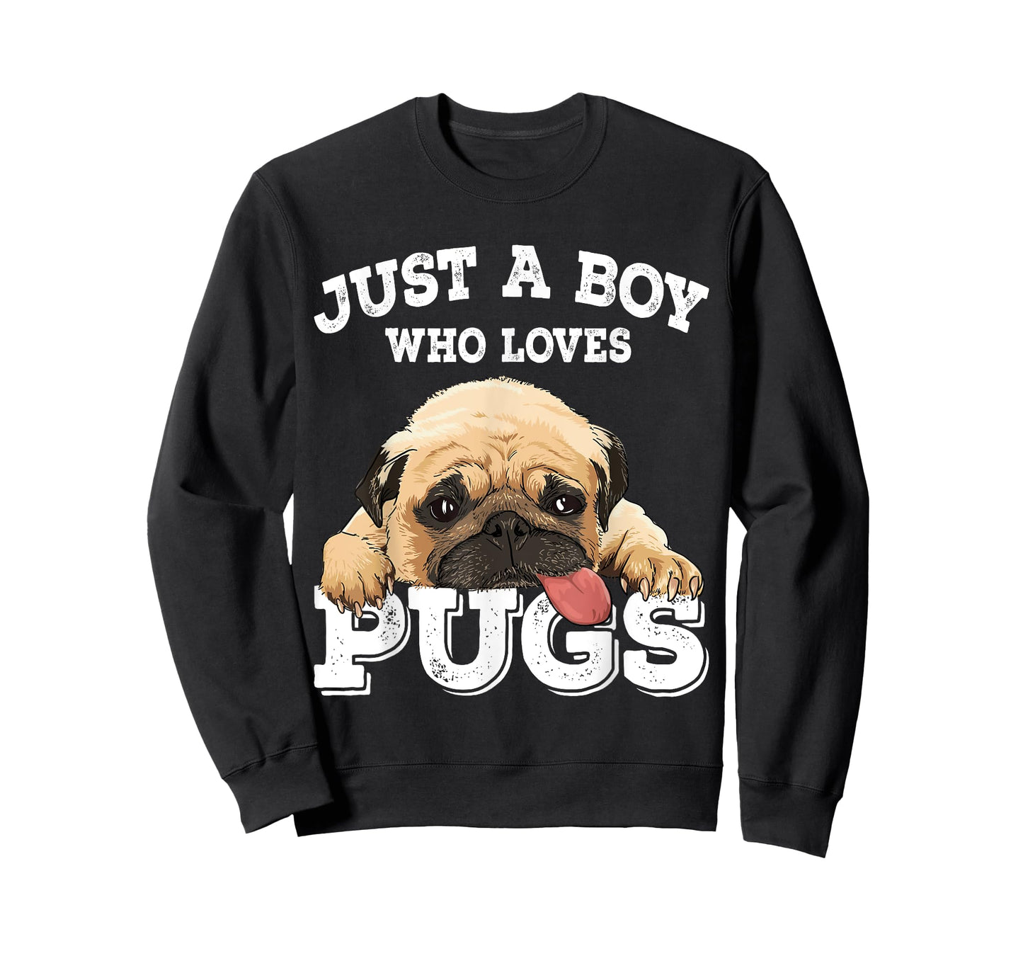 Just a Boy who Loves Pugs Funny Pug Lover Gift for Boys T-Shirt