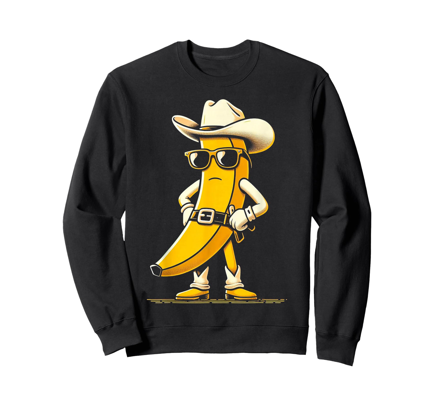 Banana Cowboy Cowgirl Country Western Novelty Funny Banana T-Shirt
