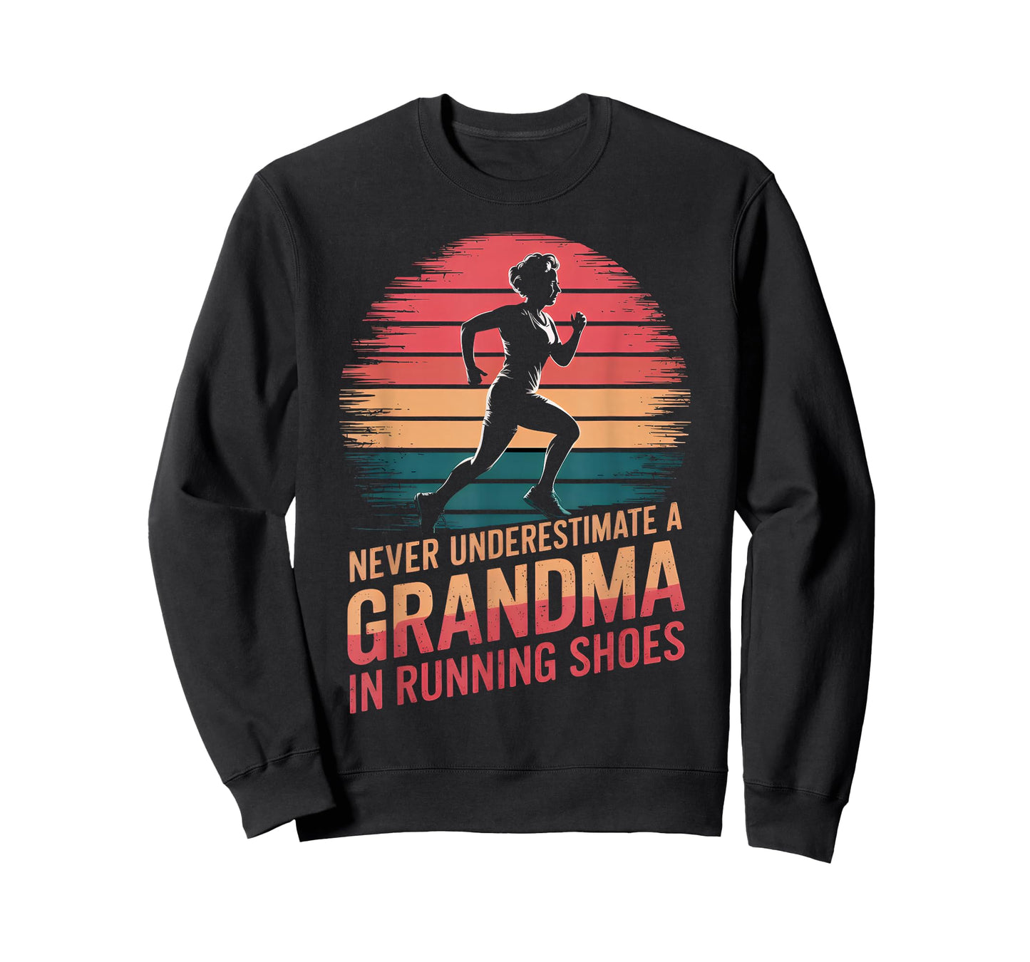 Runner Granny Never Underestimate a Grandma in Running Shoes T-Shirt