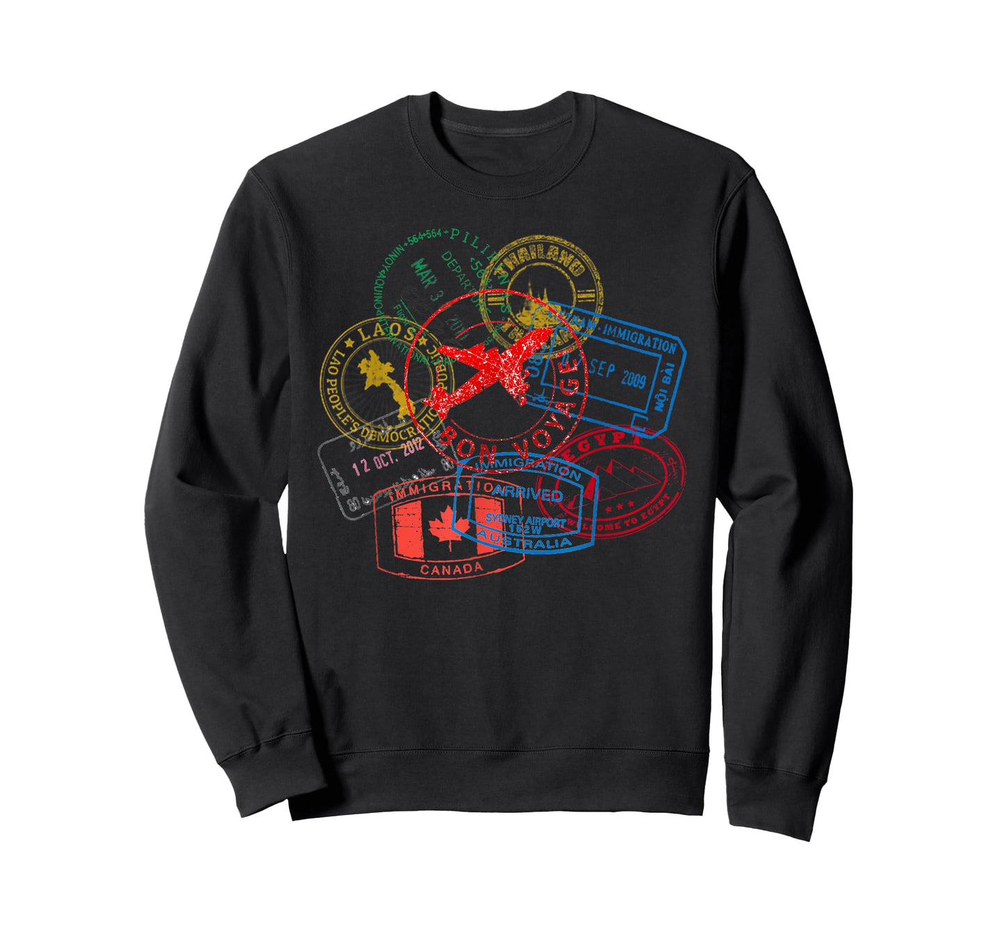Bon Voyage Travel Stamp T-Shirt T-Shirt