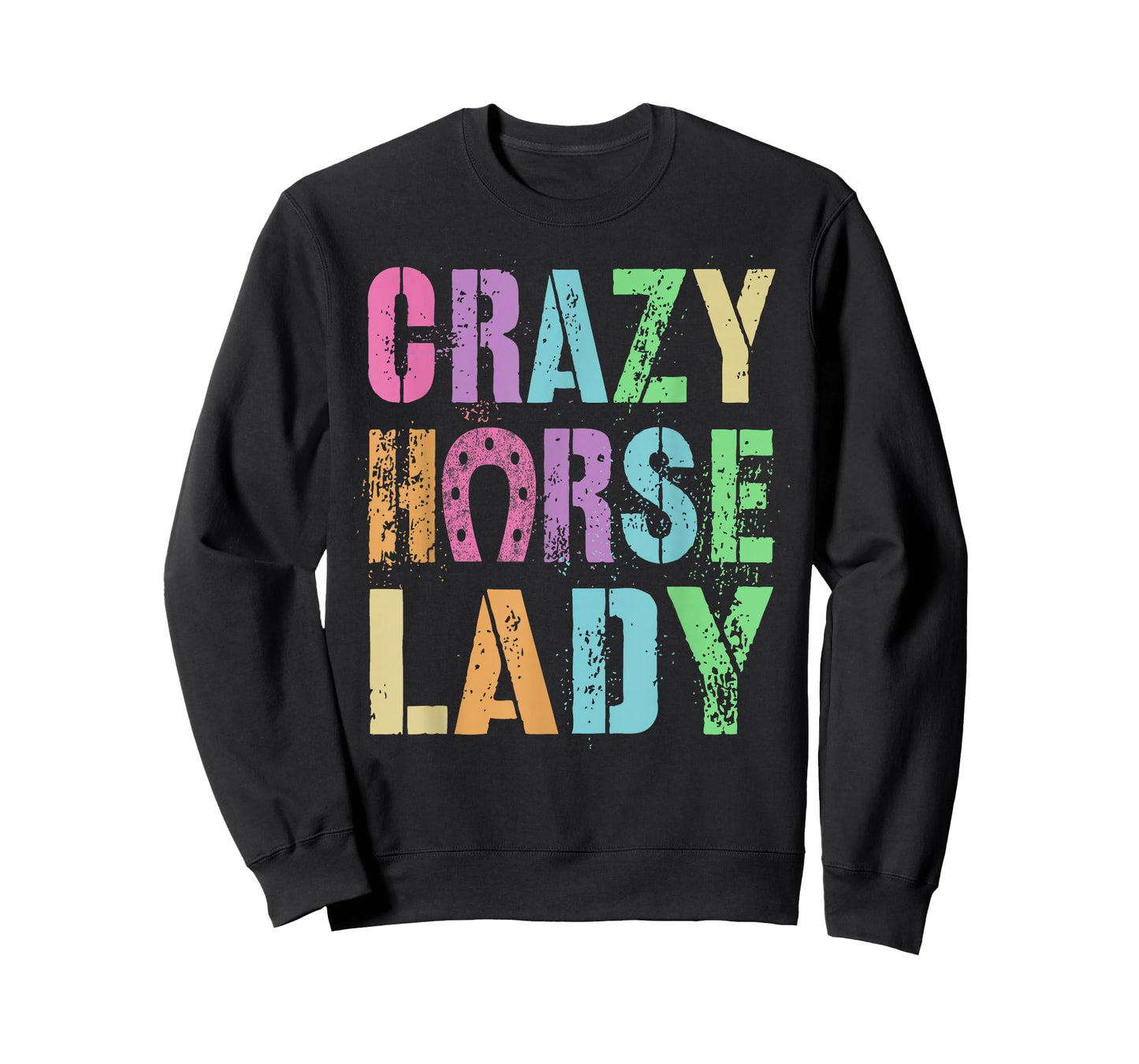 Vintage Crazy Horse Lady Equestrian Squad Pony Gallop Vibes T-Shirt