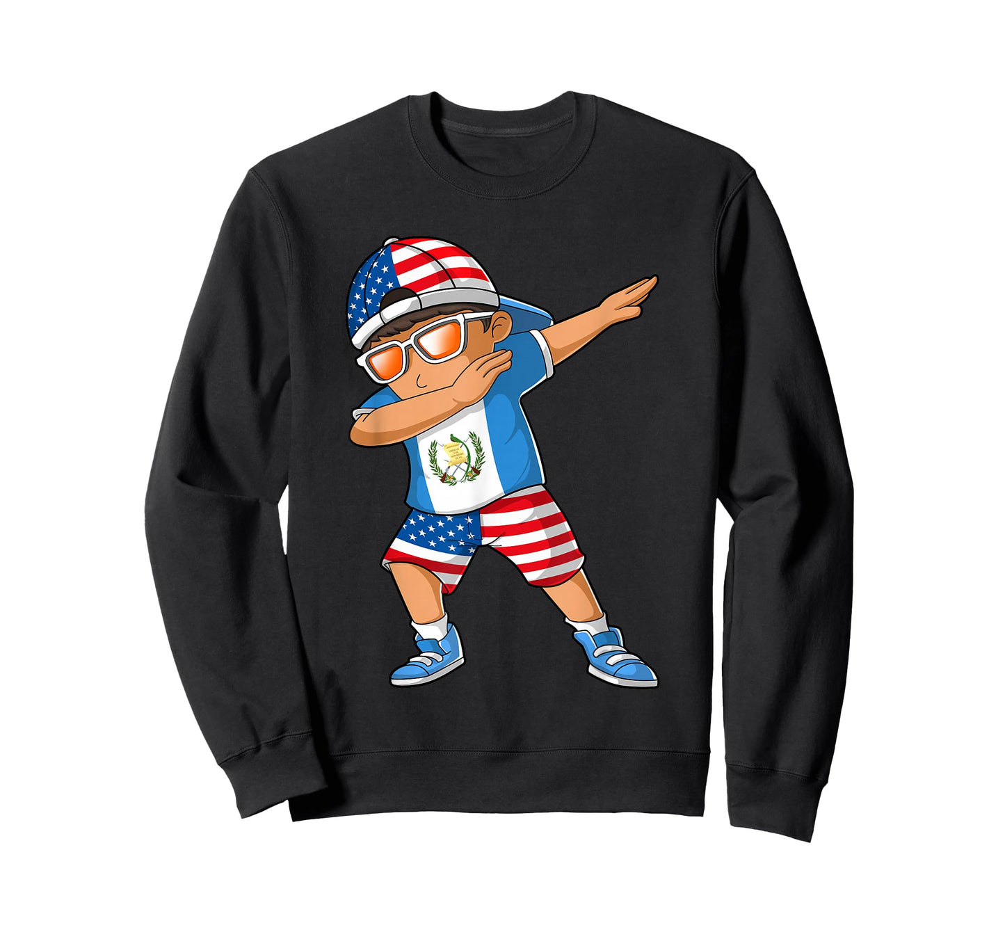 Half American Half Guatemalan Boy Kid Guatemala Flag T-Shirt