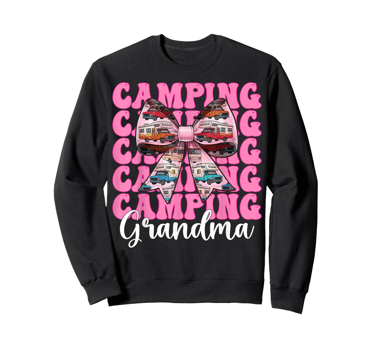 Camping Grandma RV Camping Camper Motorhome Nana Coquette T-Shirt