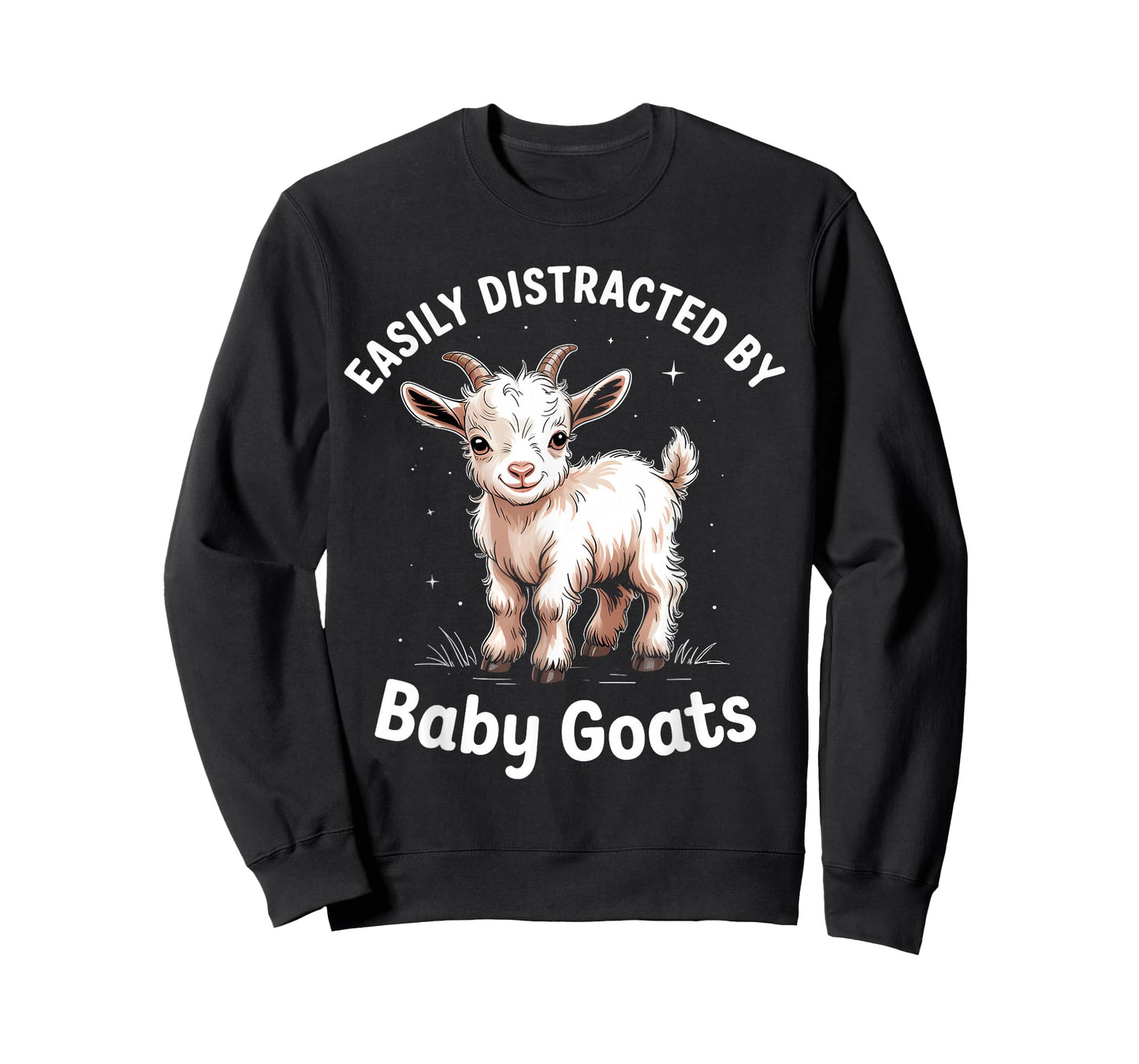 Easily Distracted by Baby Goats Funny T-Shirt
