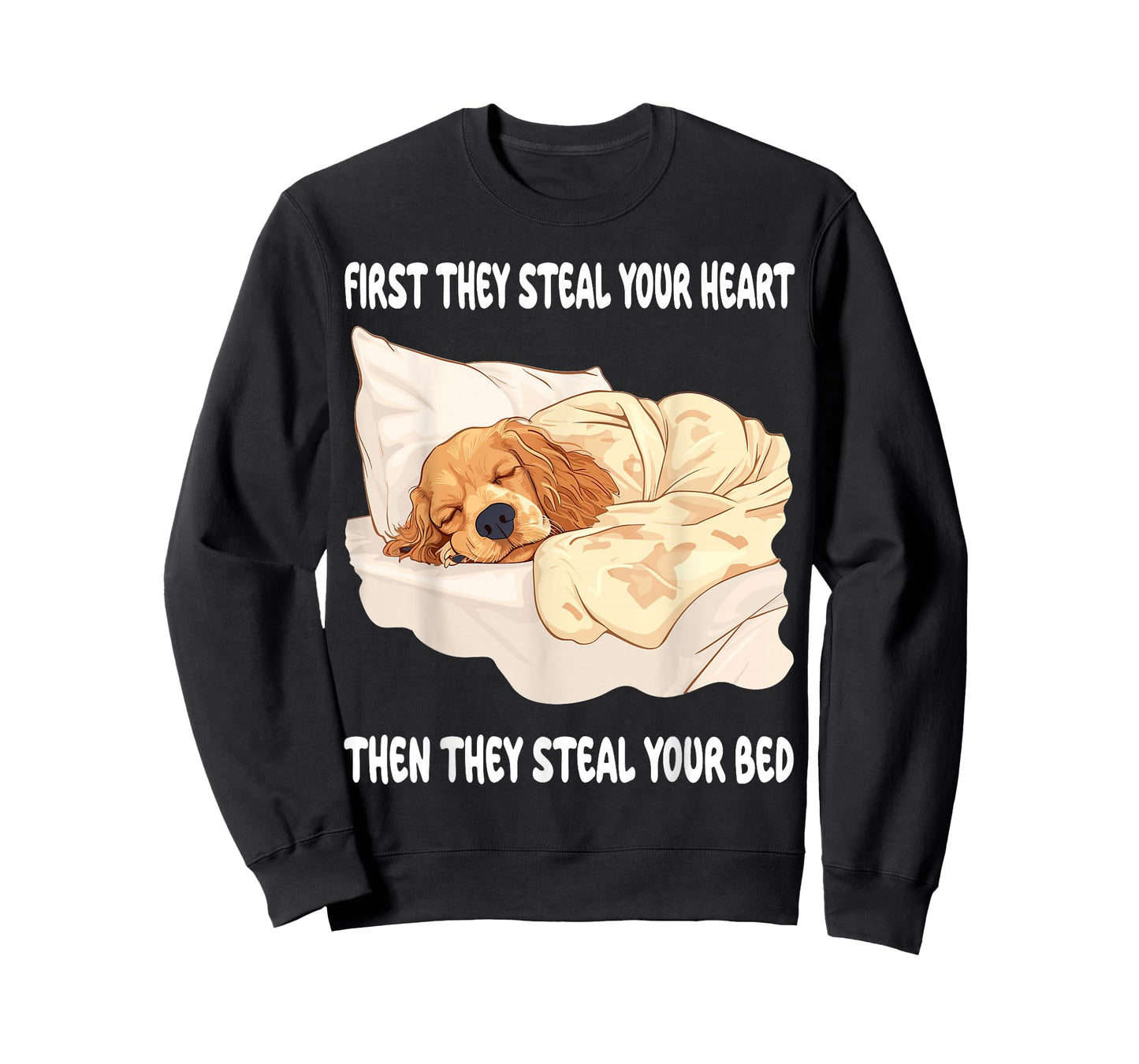 Cocker Spaniel Sleeping Pajamas Nightgown T-Shirt