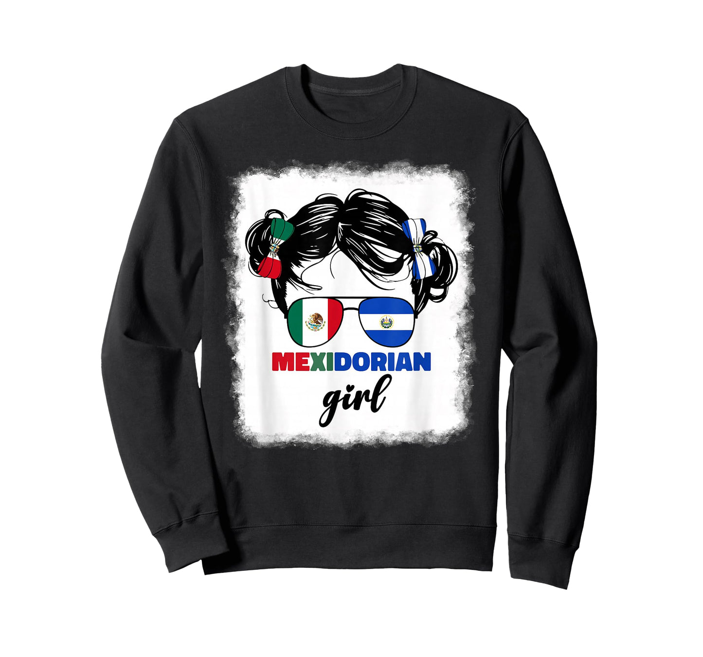 Half Mexican And Salvadorian Mexico El Salvador Girl Kids T-Shirt
