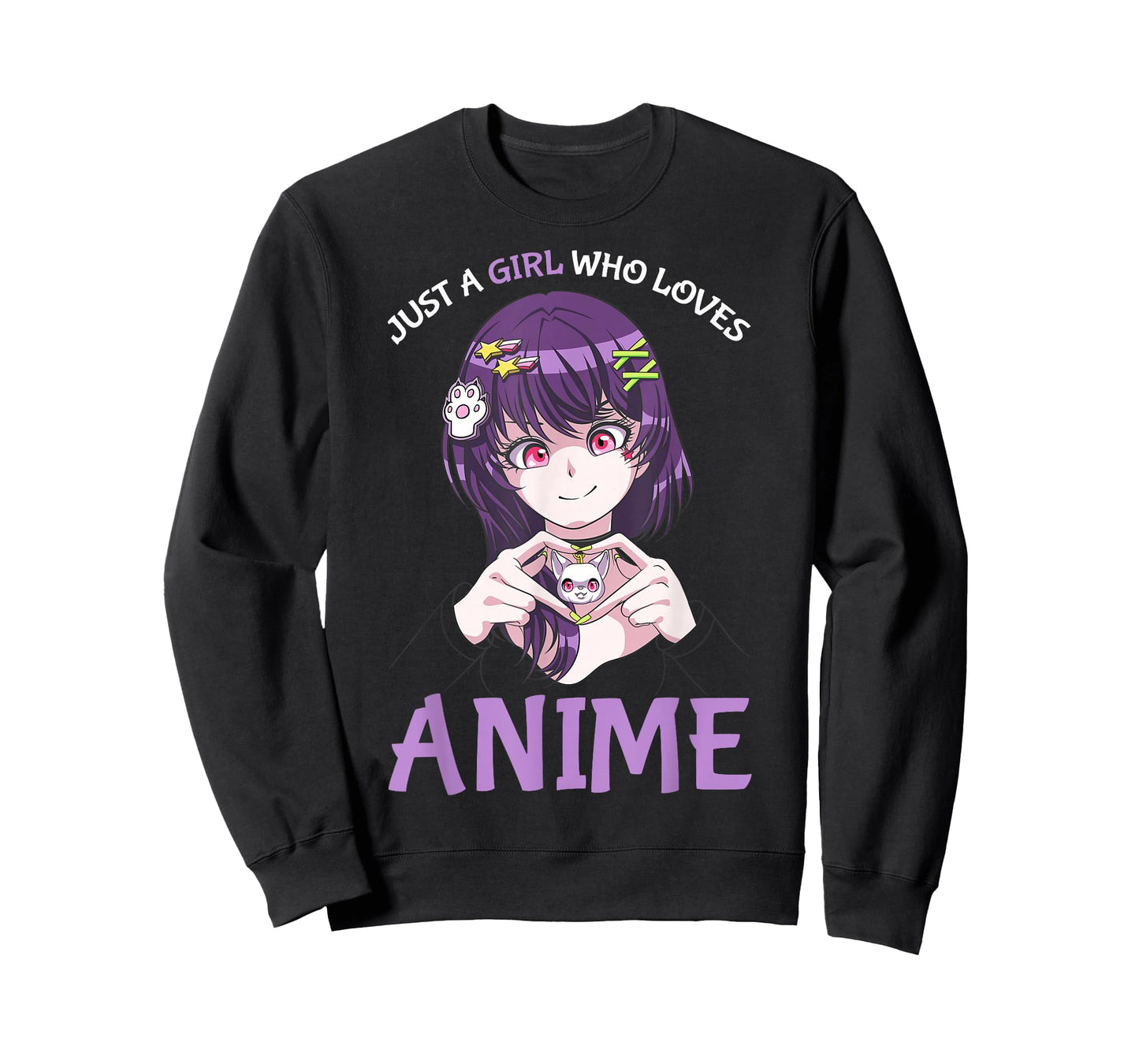 Just A Girl Who Loves Anime Teenage Girls Merch Stuff T-Shirt