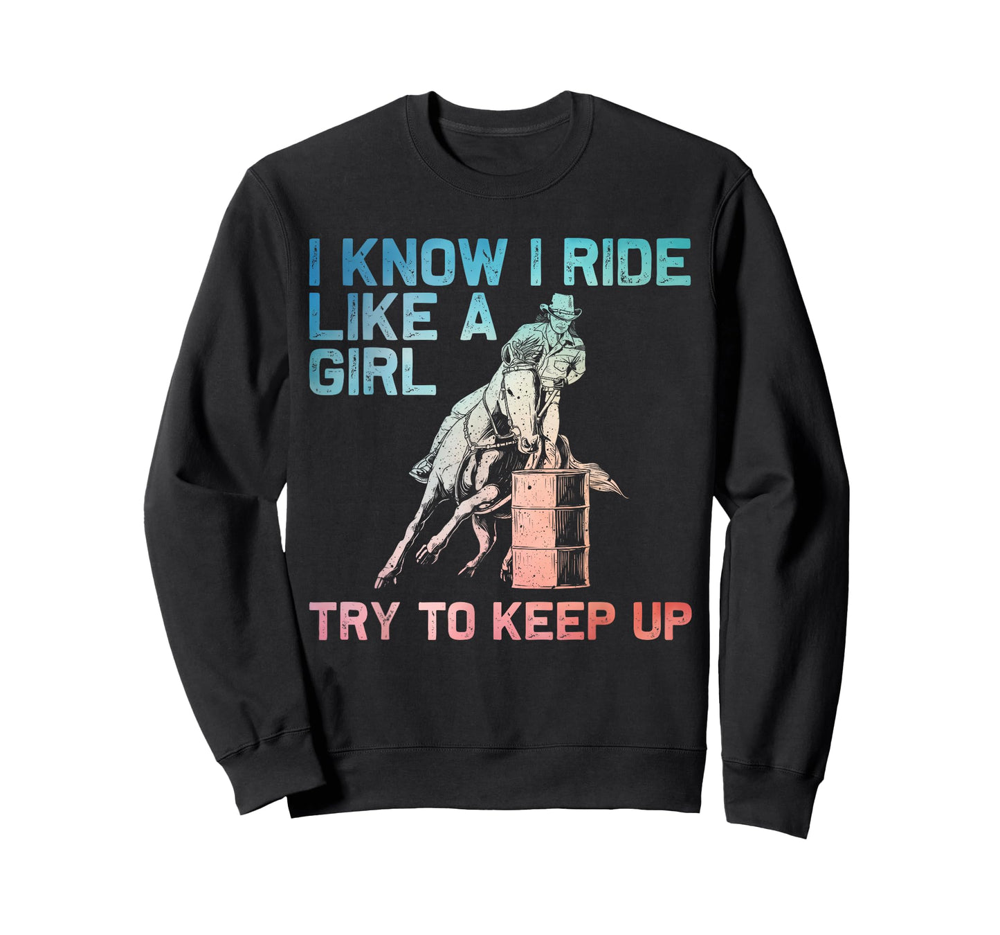 Barrel Racing Design For Women Girls Cowgirl Barrel Racing T-Shirt
