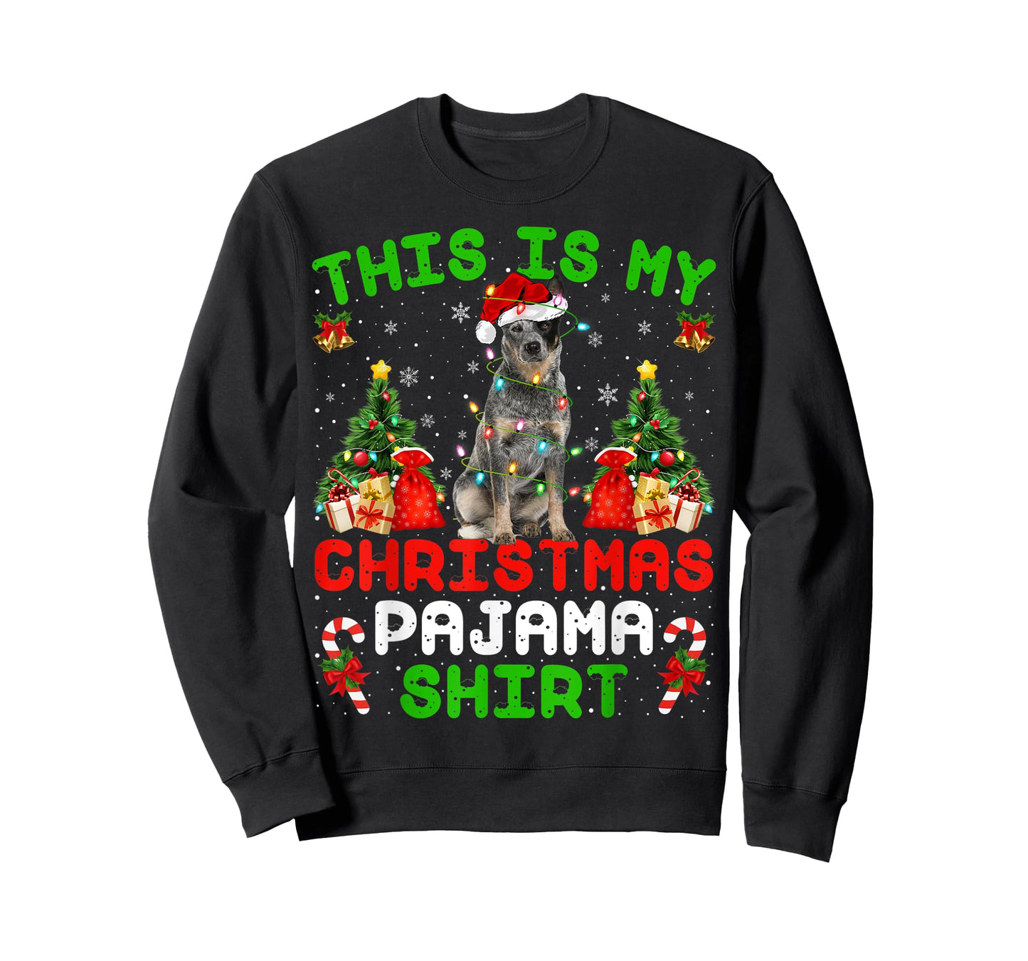 This Is My Christmas Pajama Shirt Blue Heeler Dog Christmas T-Shirt